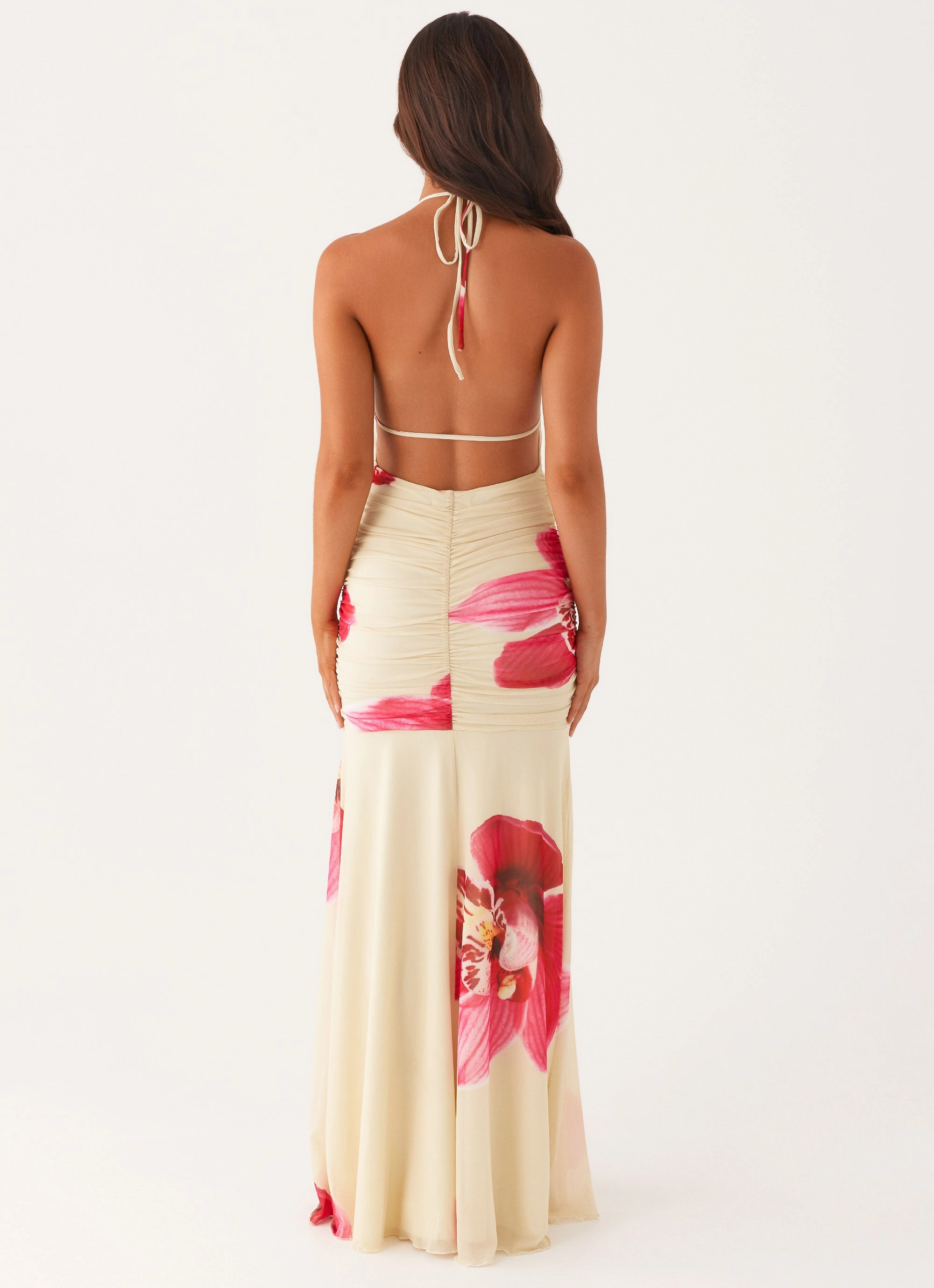 Hollywood Maxi Dress - Orchid Yellow Layered Design Maternity-Fit