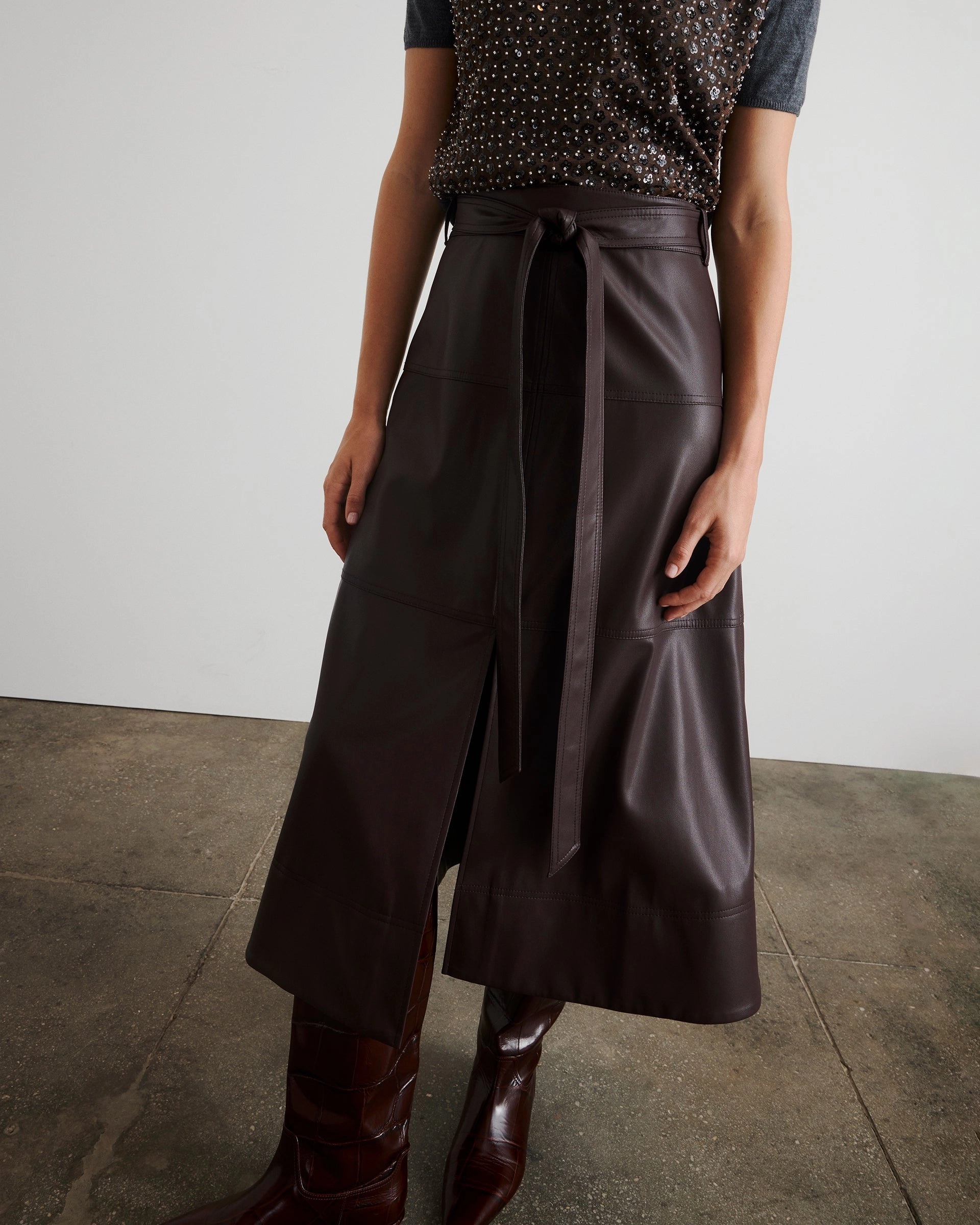 Seamless Waistband Hudley Skirt