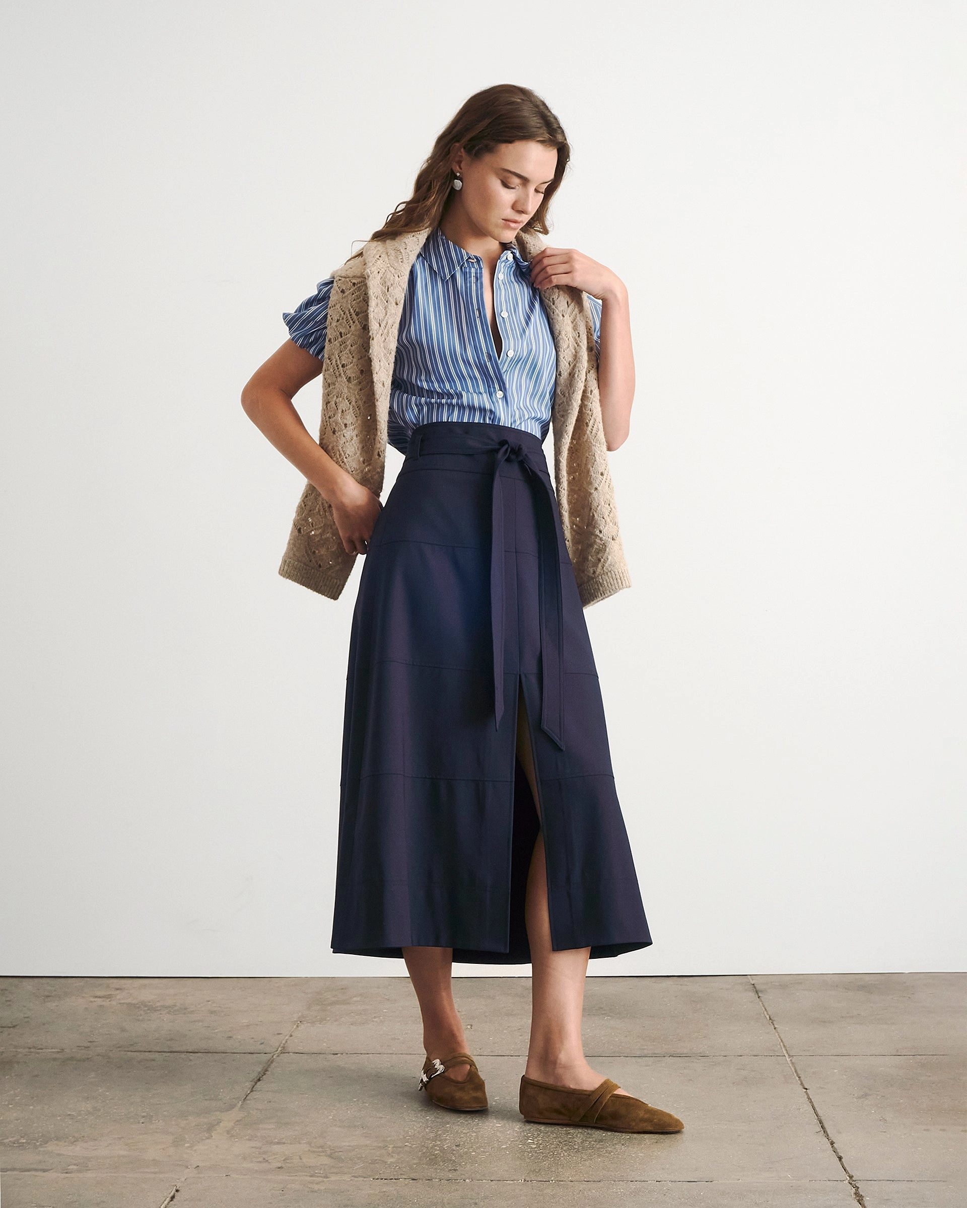 Hudson Skirt Wool blend Low Rise Fit