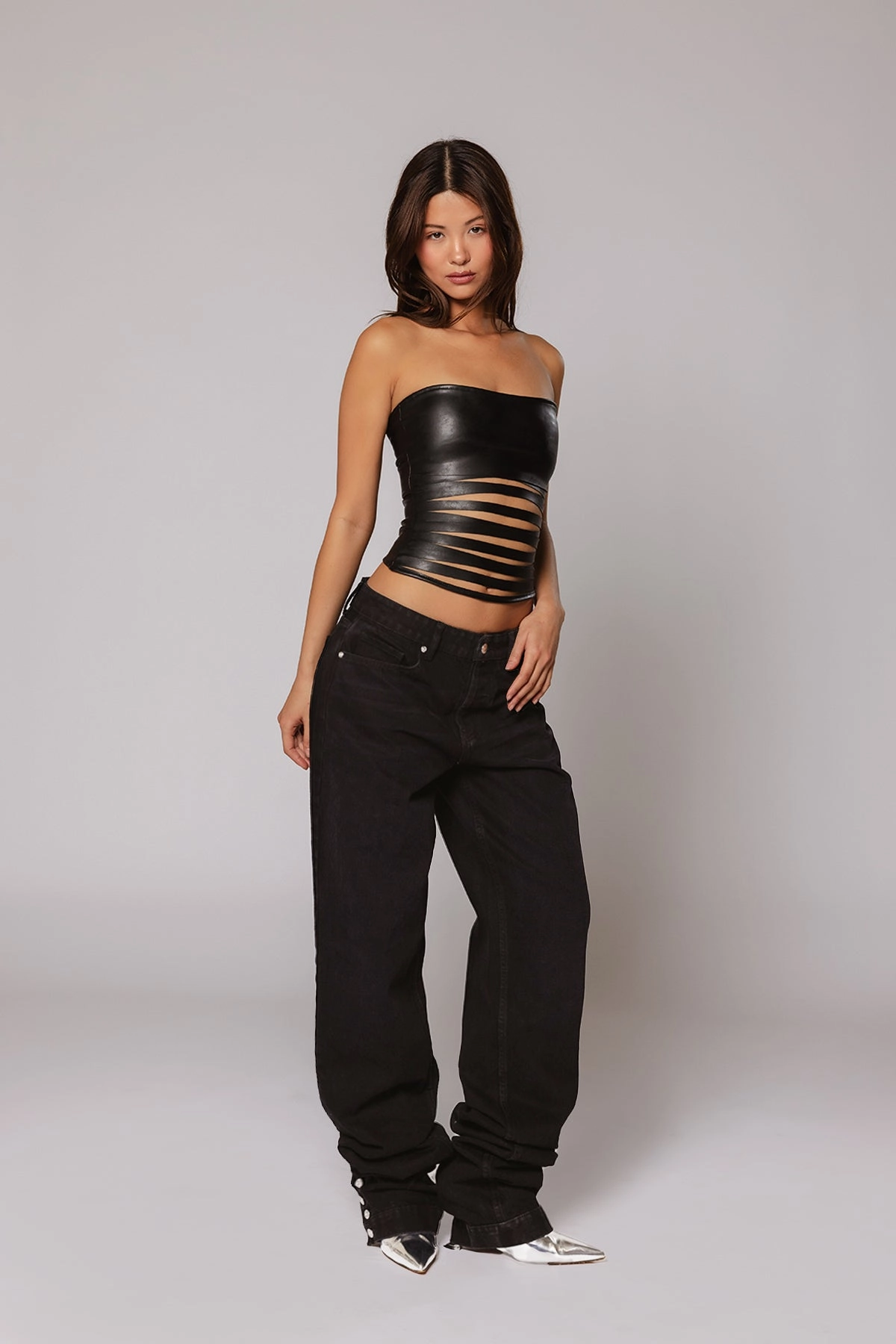 Side Pockets Cozy Design HUNTER JEAN / JET BLACK