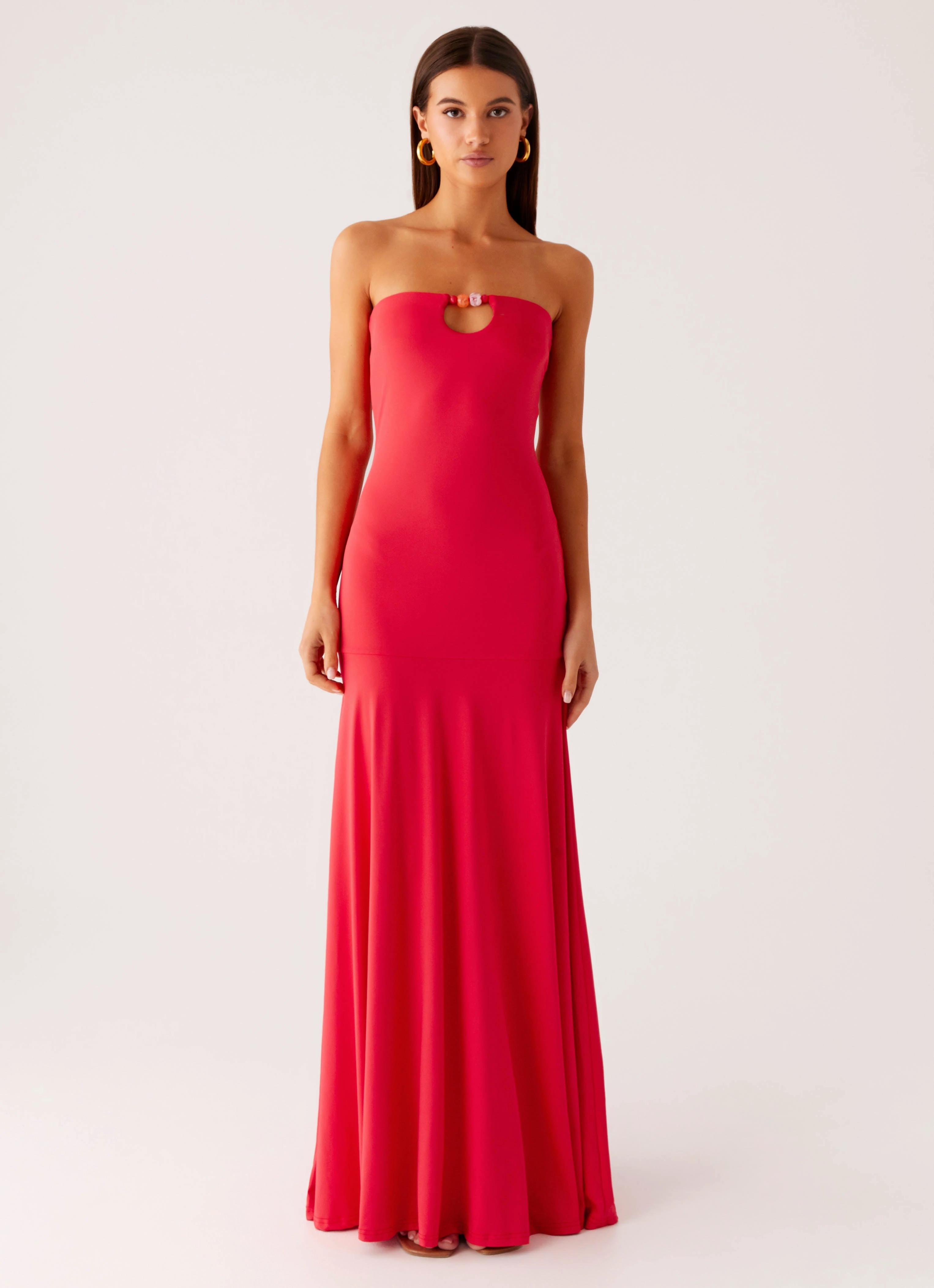 Winter Layering Flawless Construction Hurts Like Hell Maxi Dress - Pink