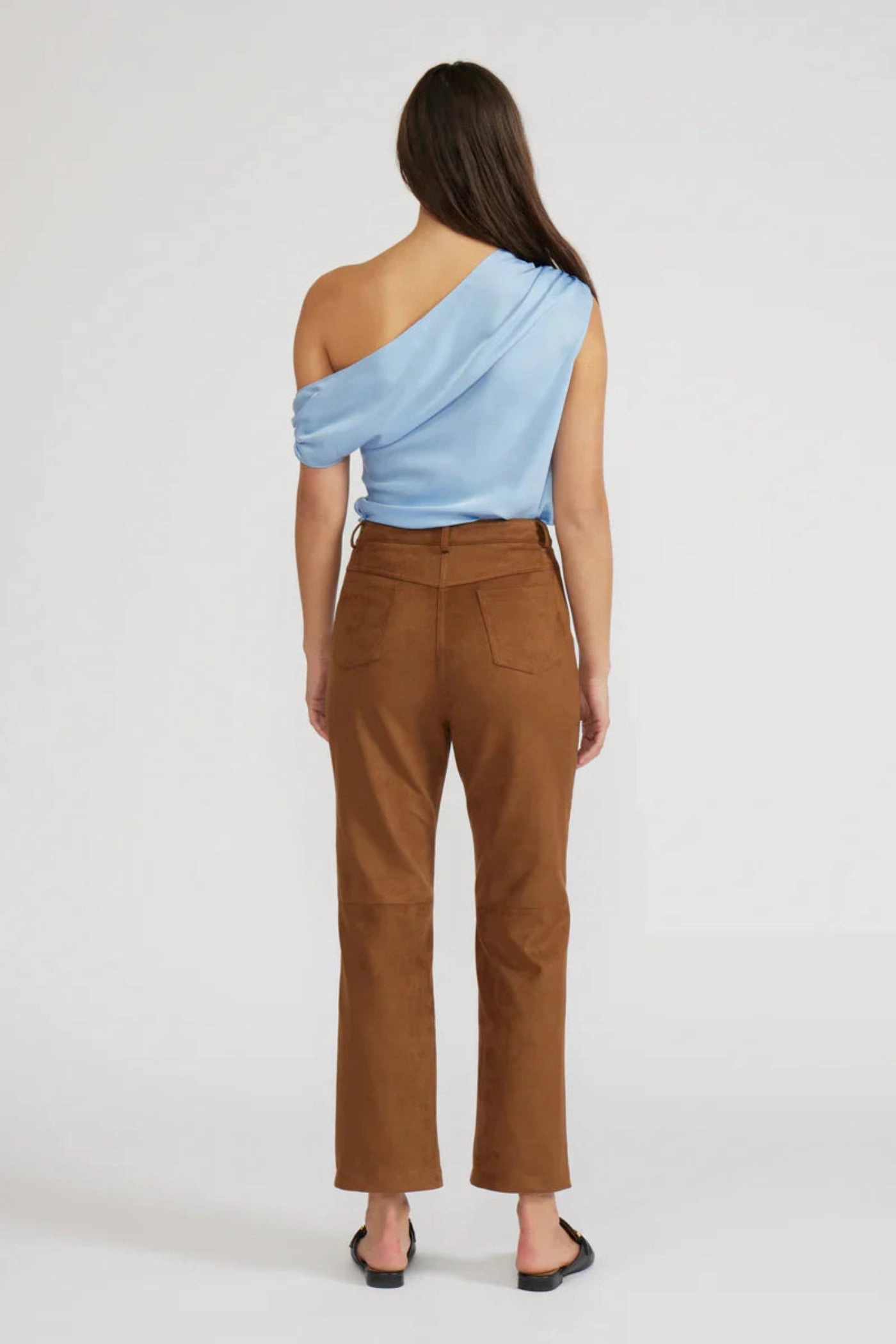 Performance Wear Relaxed Comfort Fit OLIVER TOFFEE SUEDE PANTS