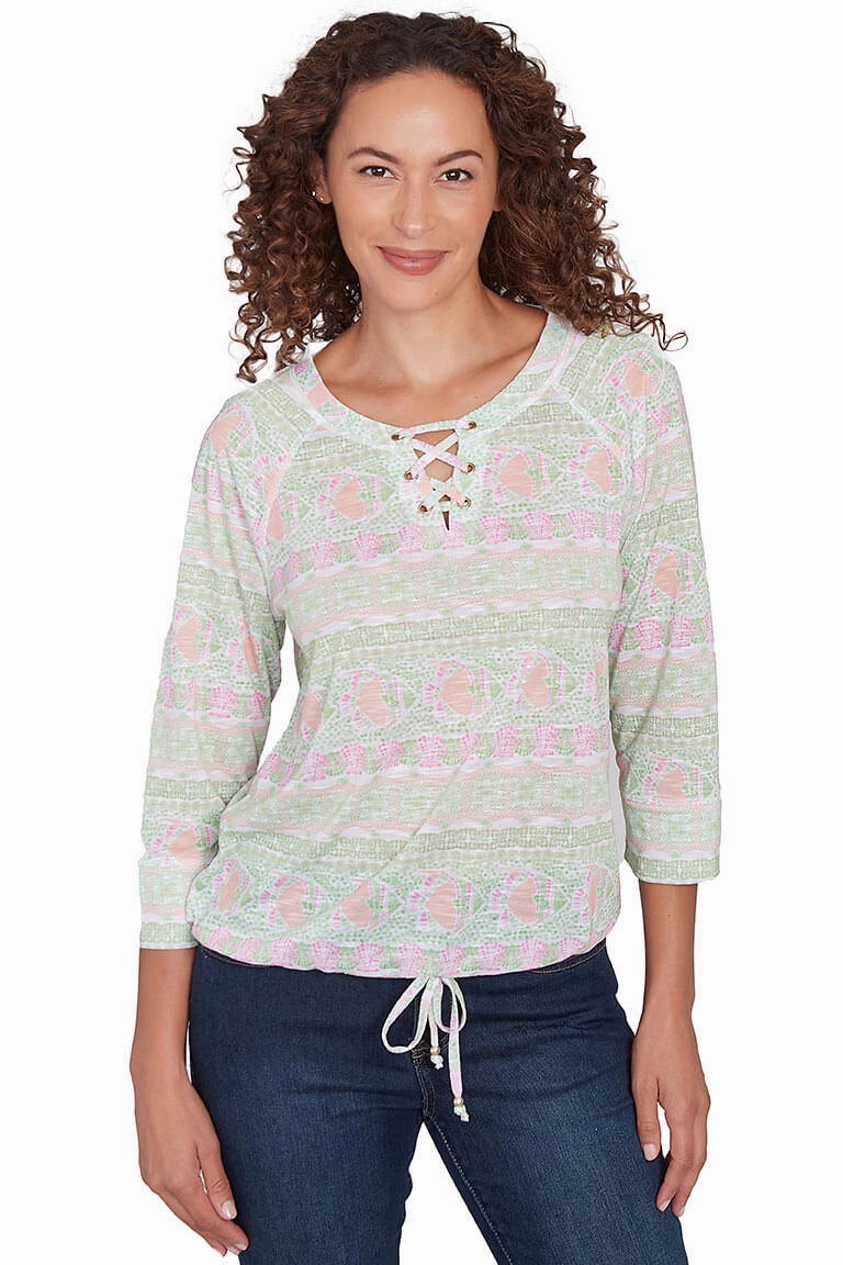 OdorResistant Fabric NonRestrictiveSilhouette I Pink I Can Ocean Life Top