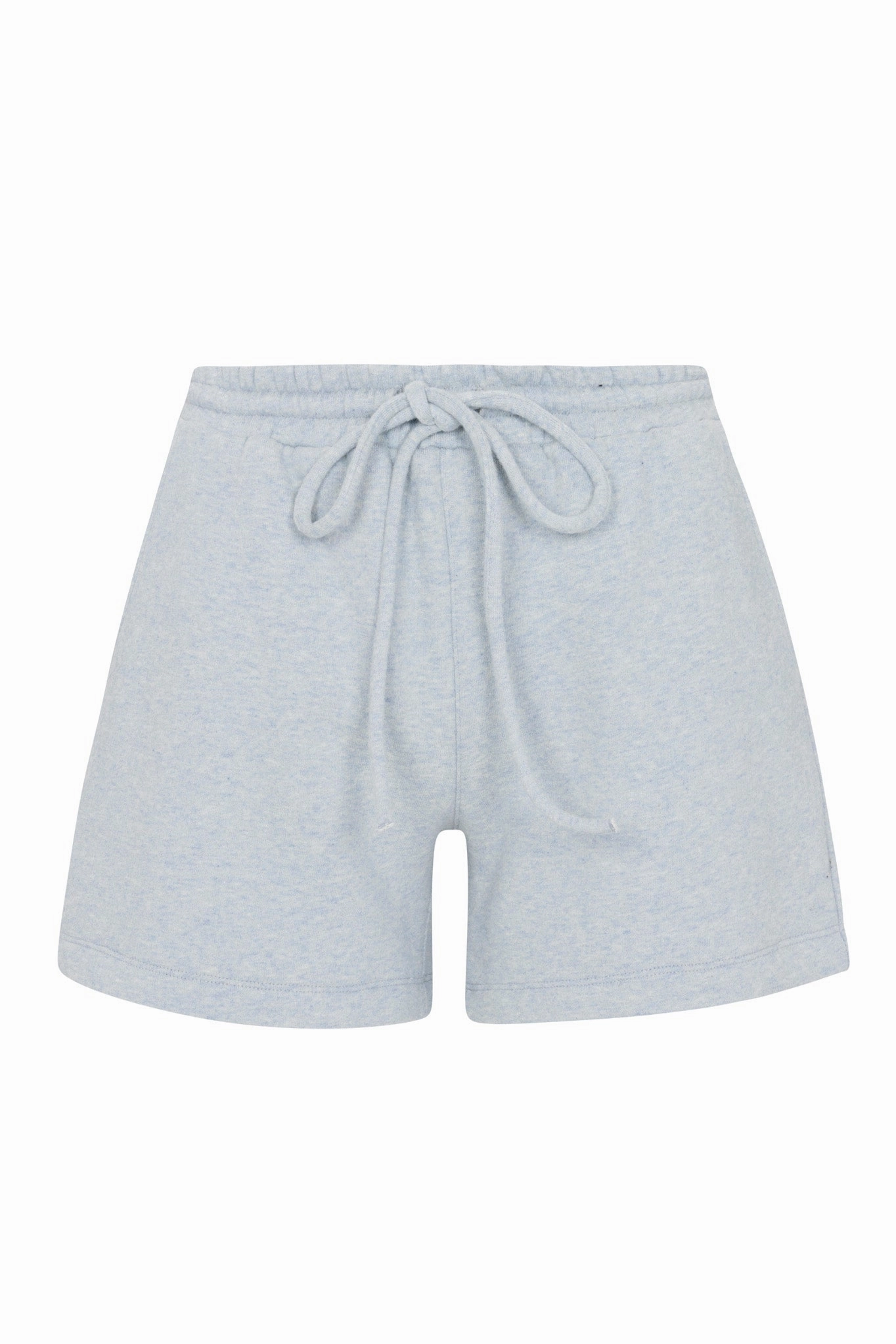 Reflective Trim Details Ice Blue Melange Sweatshorts