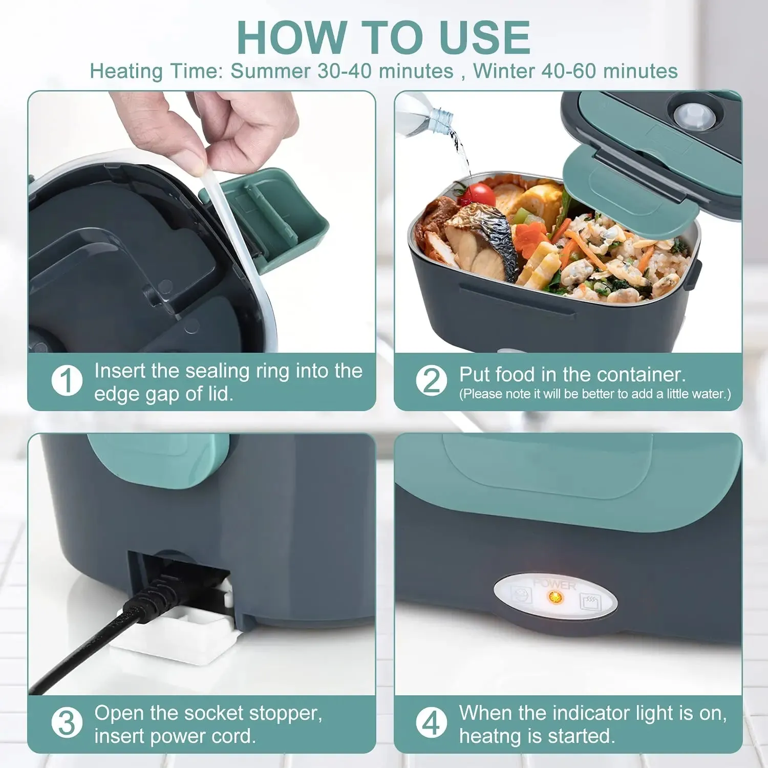 iCOOLDOWN™ Portable Electric Lunch Box 1.2L 1.8L