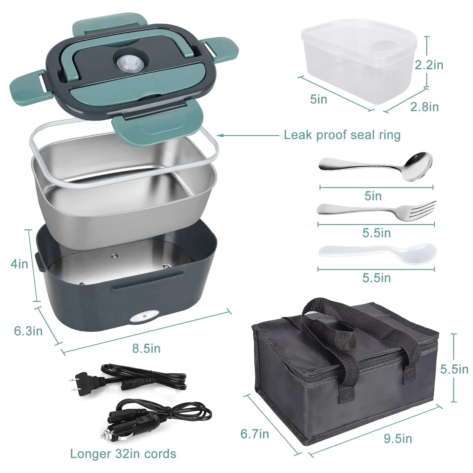 iCOOLDOWN™ Portable Electric Lunch Box 1.2L 1.8L