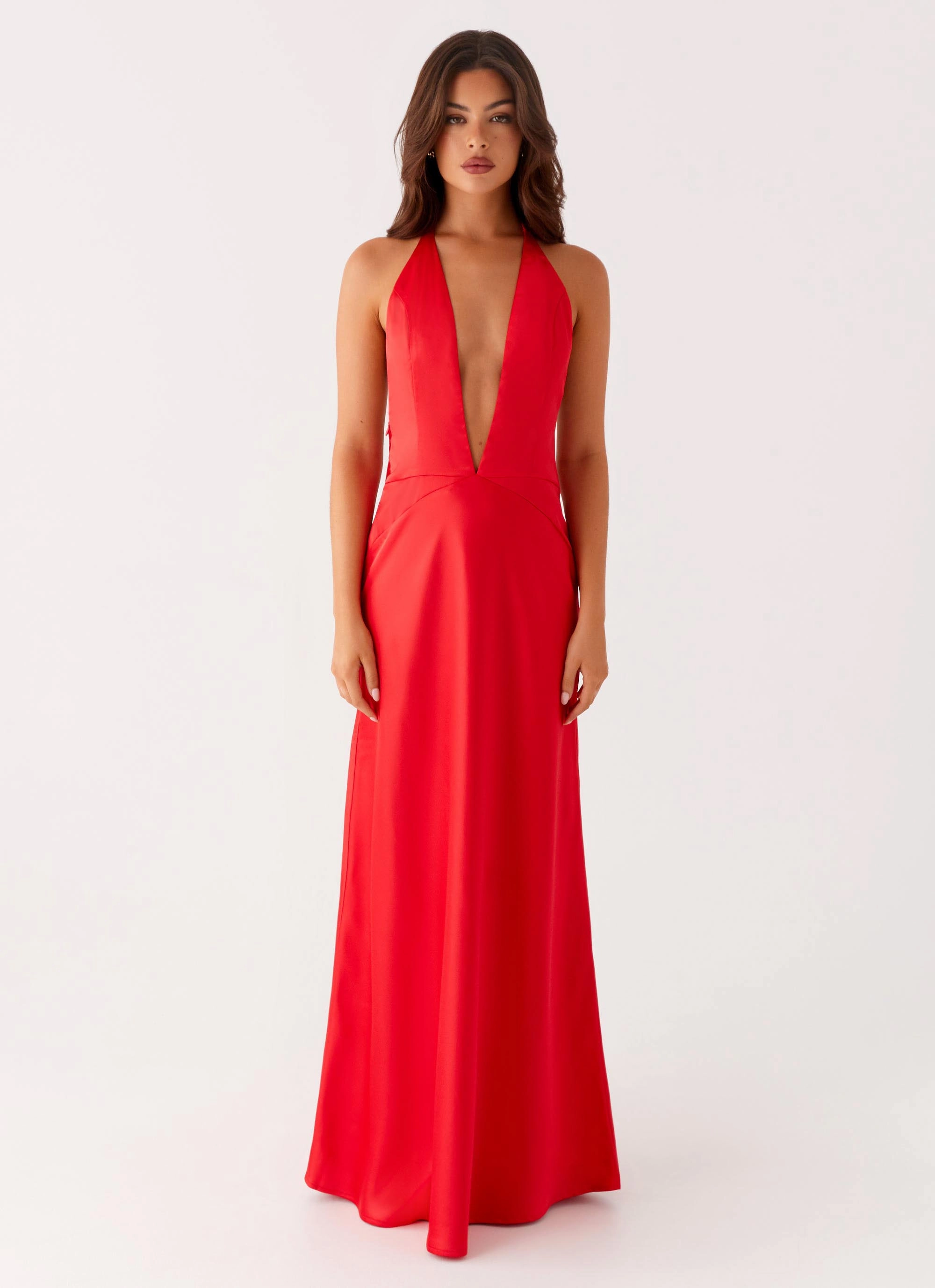 Trend Fit Idol Maxi Dress - Red