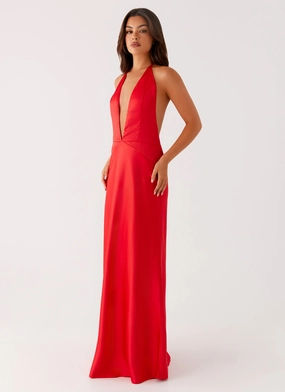 Idol Maxi Dress - Red perfect for events Smooth Edge