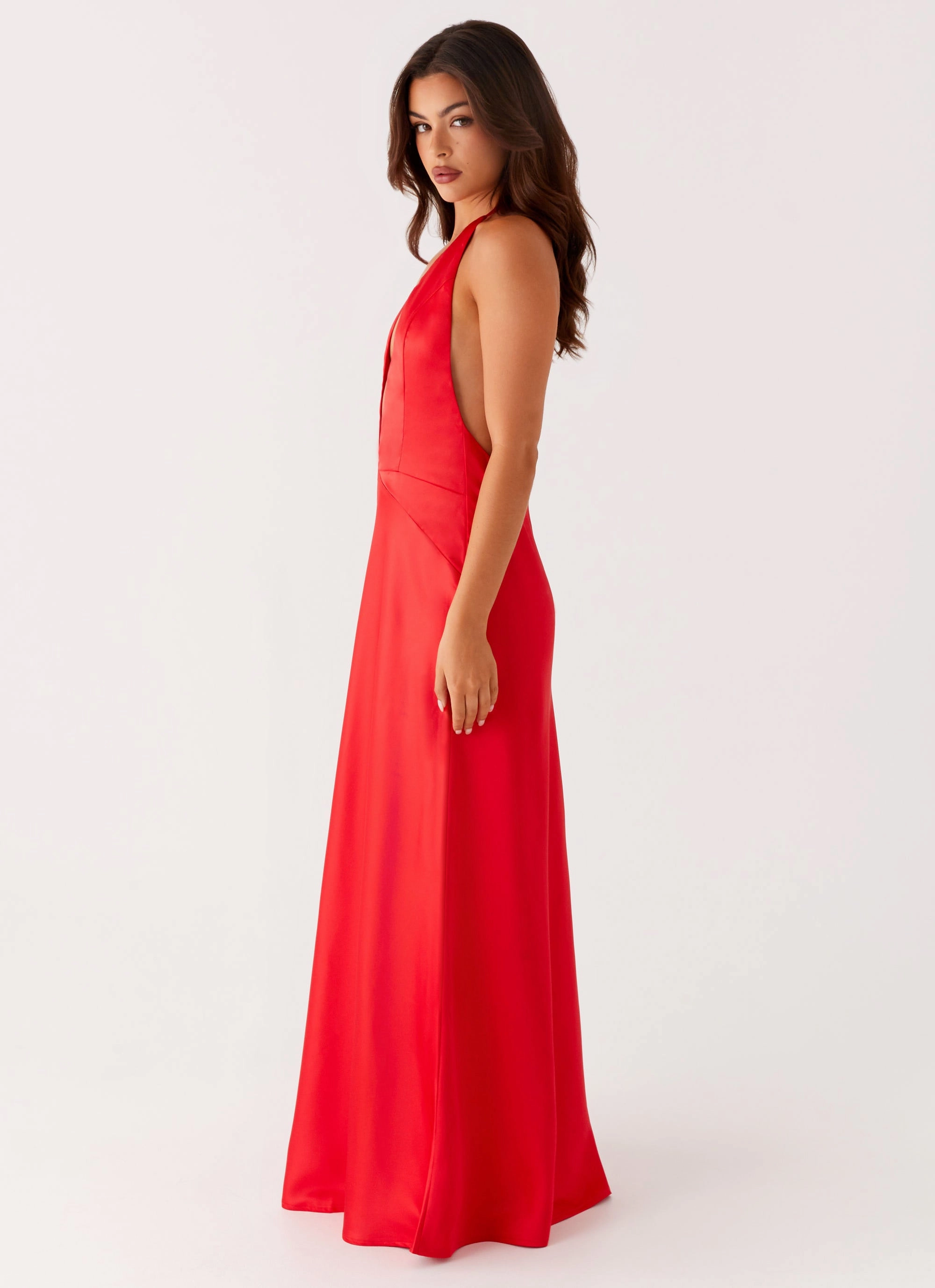 Idol Maxi Dress - Red Edgy vibes