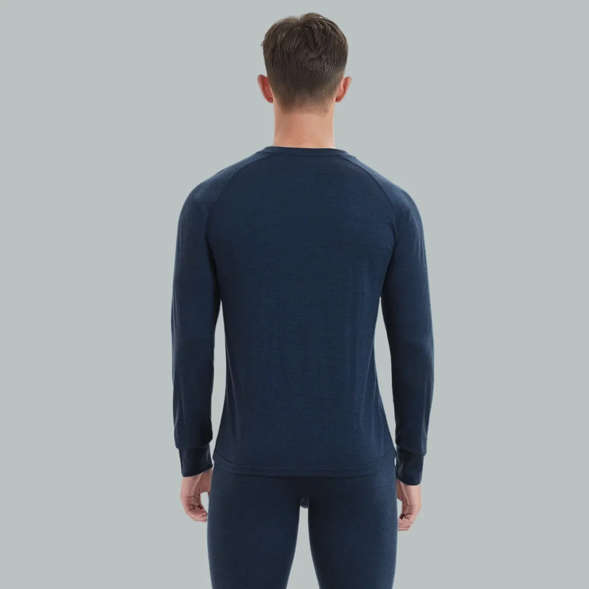 IGUANA Men's 190 Merino Wool Base Layer Set Thermal Top and Bottom