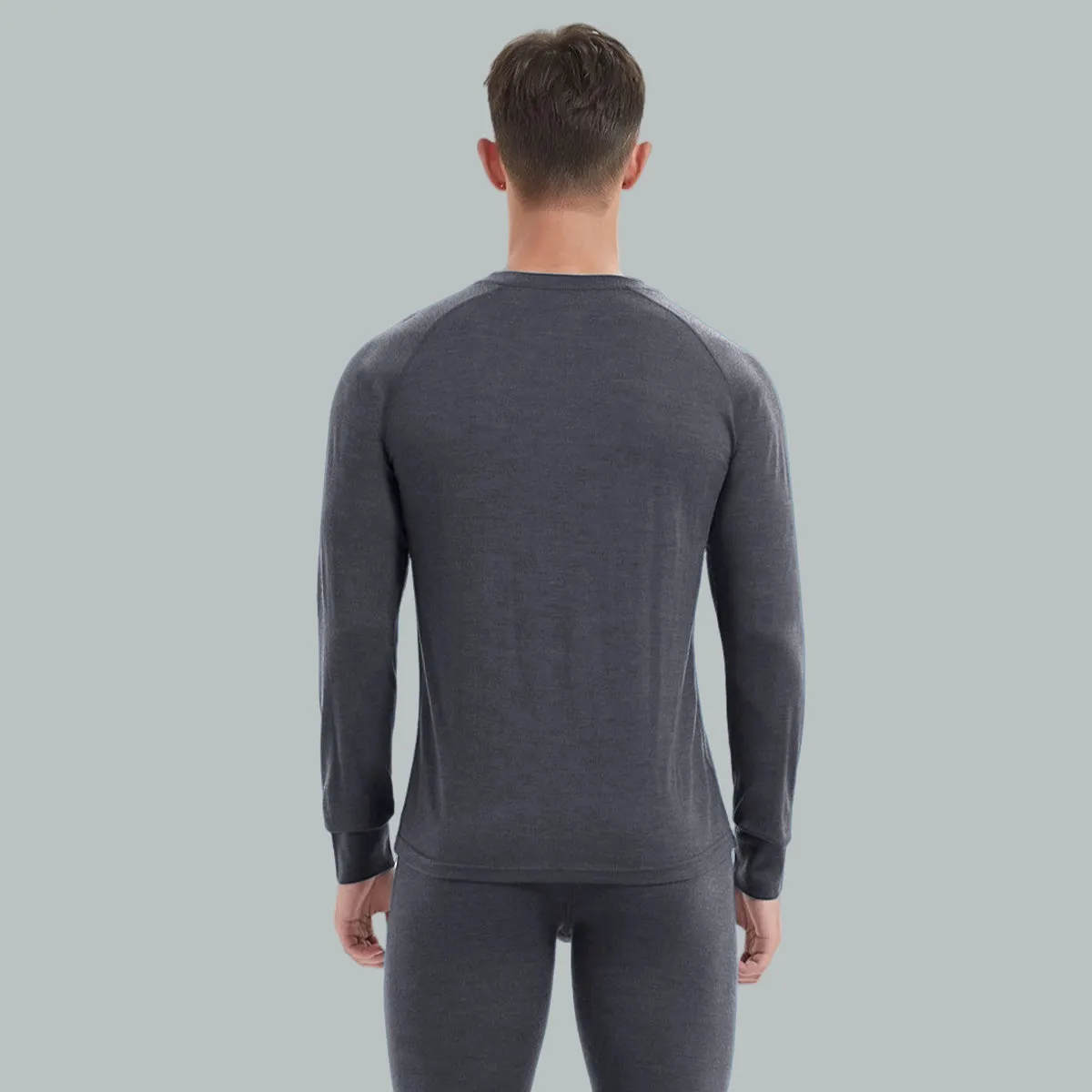 IGUANA Men's 190 Merino Wool Base Layer Set Thermal Top and Bottom
