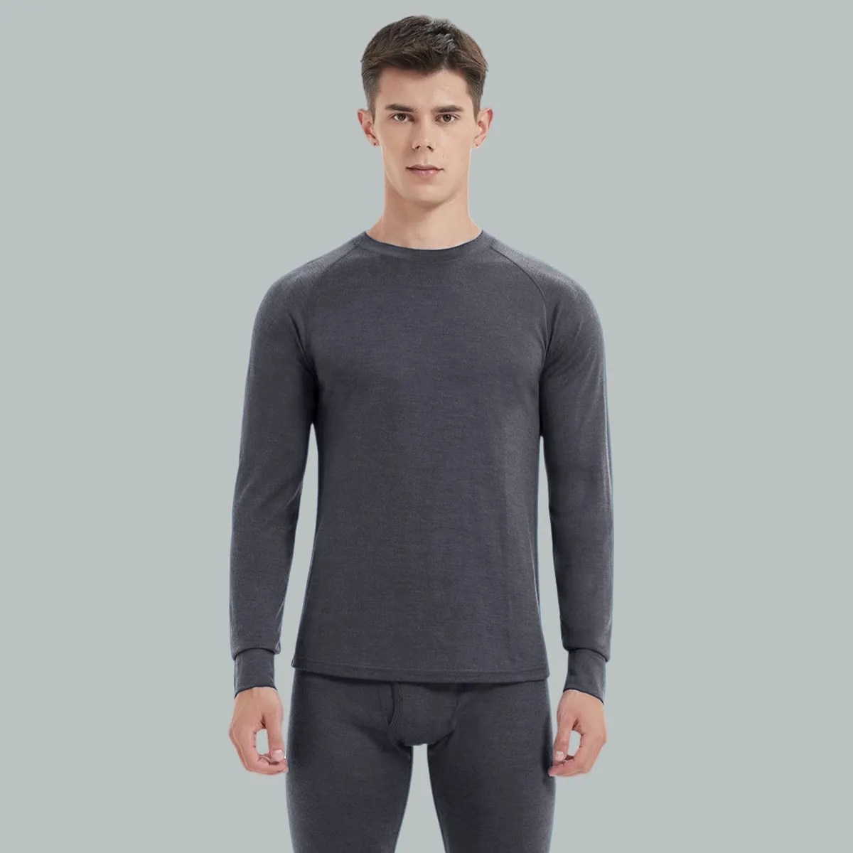 IGUANA Men's 190 Merino Wool Base Layer Set Thermal Top and Bottom