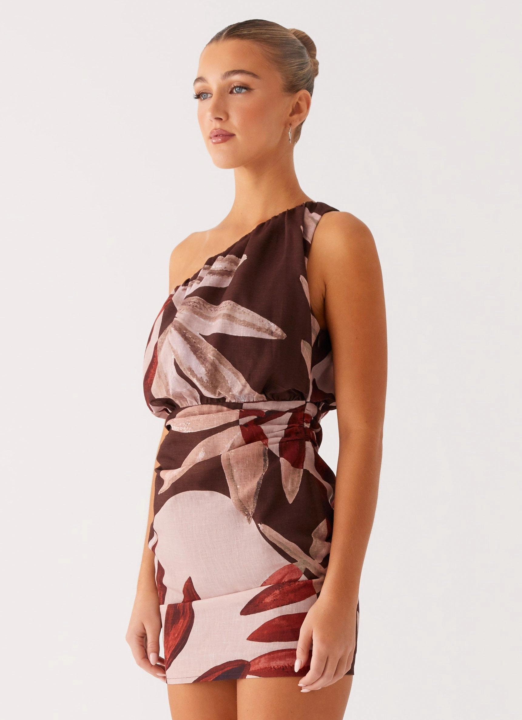Calm Tone Indianna Mini Dress - Cinnamon Palm