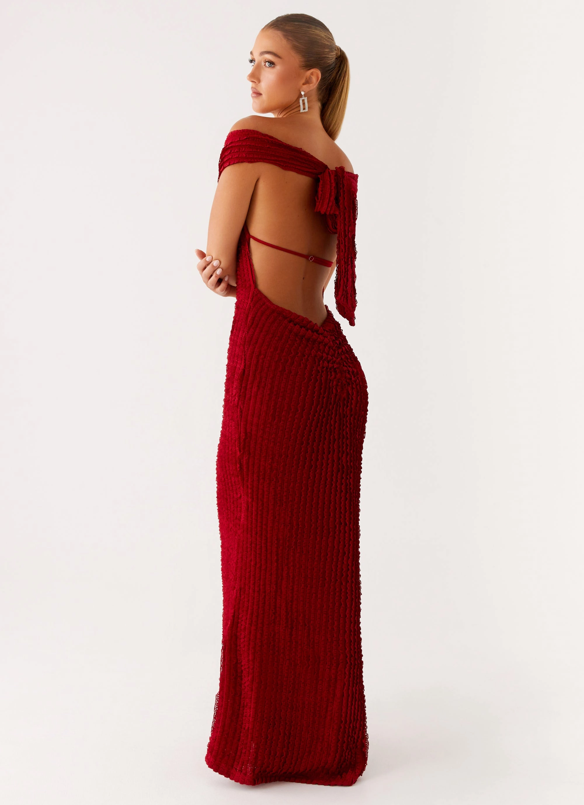 Chantelle Maxi Dress - Red Vacation Outfit