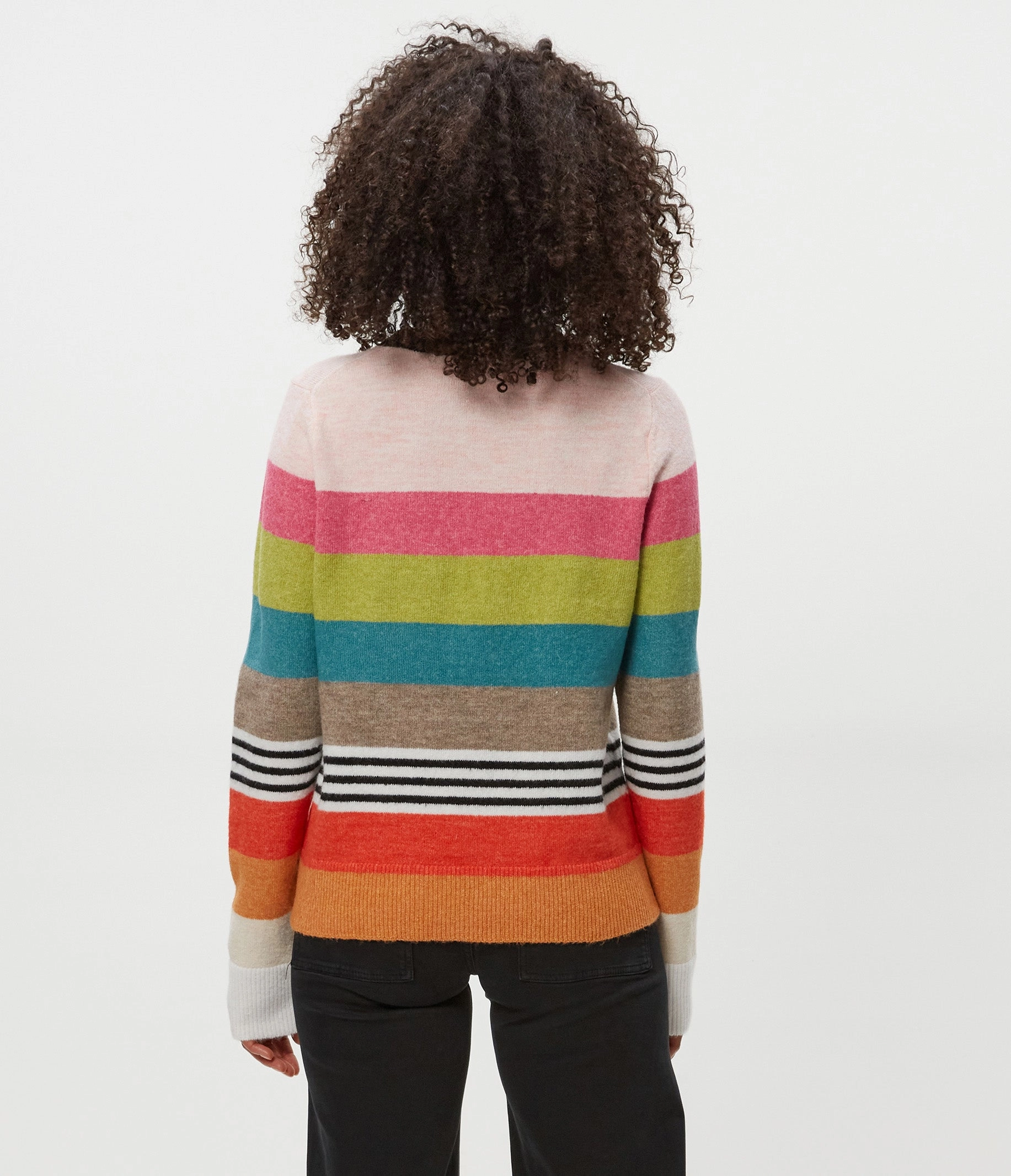 Casual Jacket IRENE STRIPE CREW NECK PULLOVER