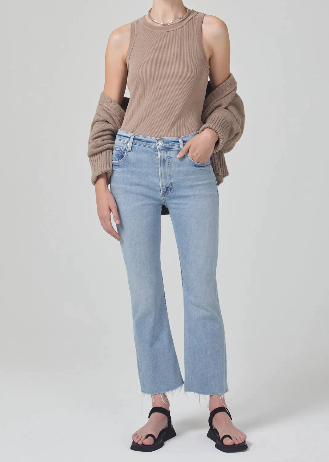 Isola Mid Rise Cropped Boot- H Pocket in Lyric Casual Friday Classic