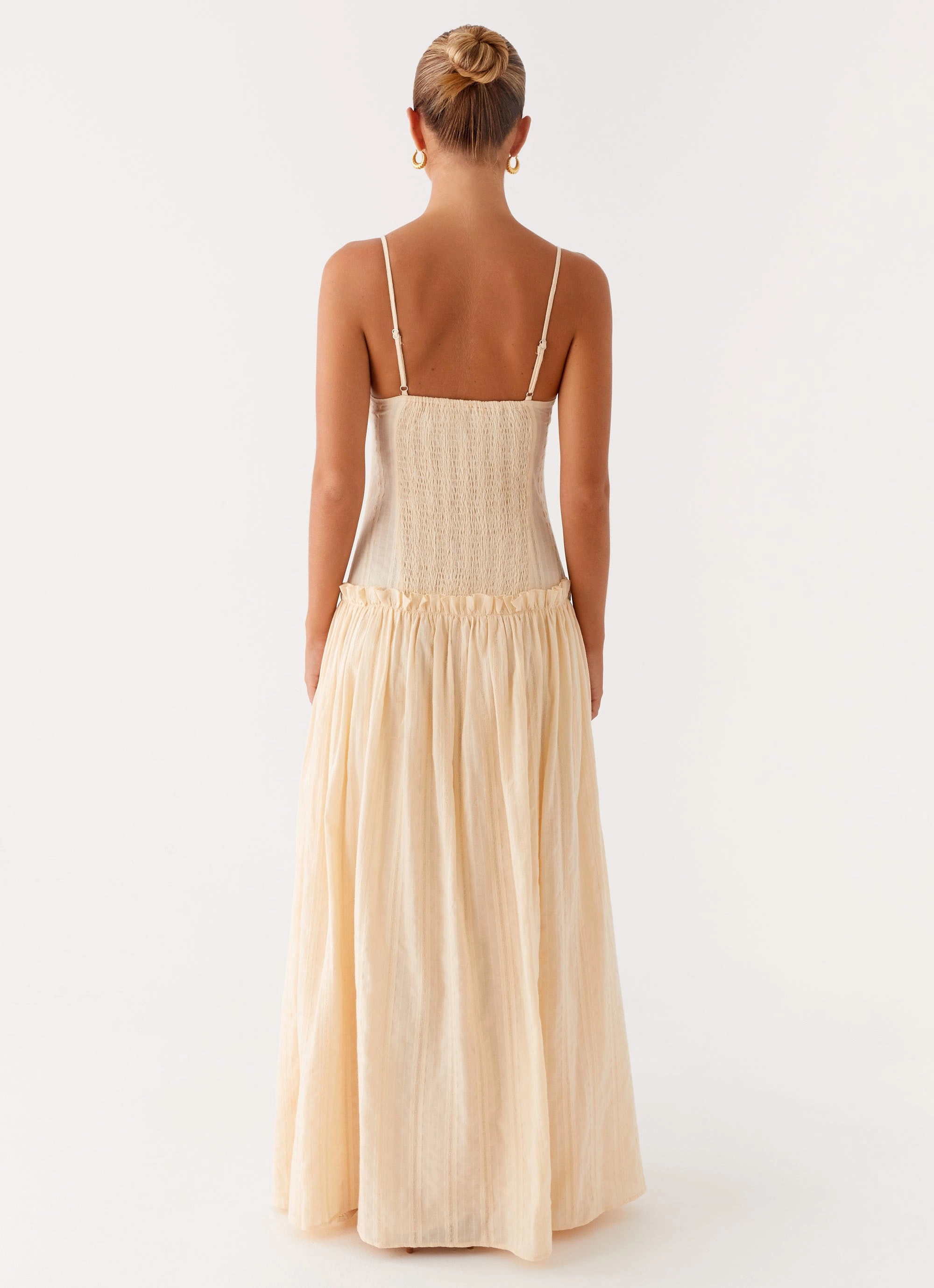 Smart Shape Casual Fit Jacinda Drop Waist Maxi Dress - Cream