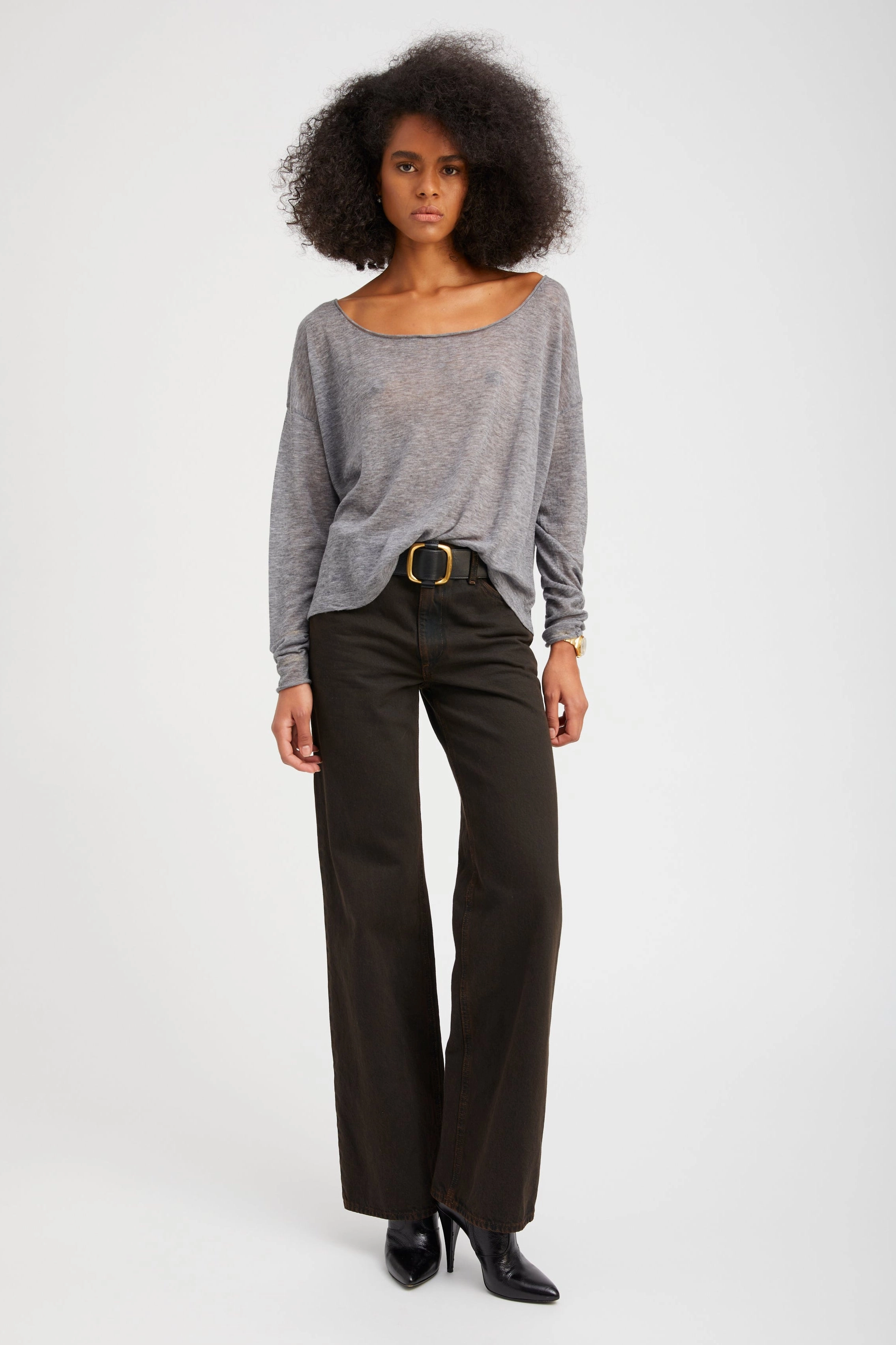 Soft Texture Casual Vibe Jackie Baggy Denim