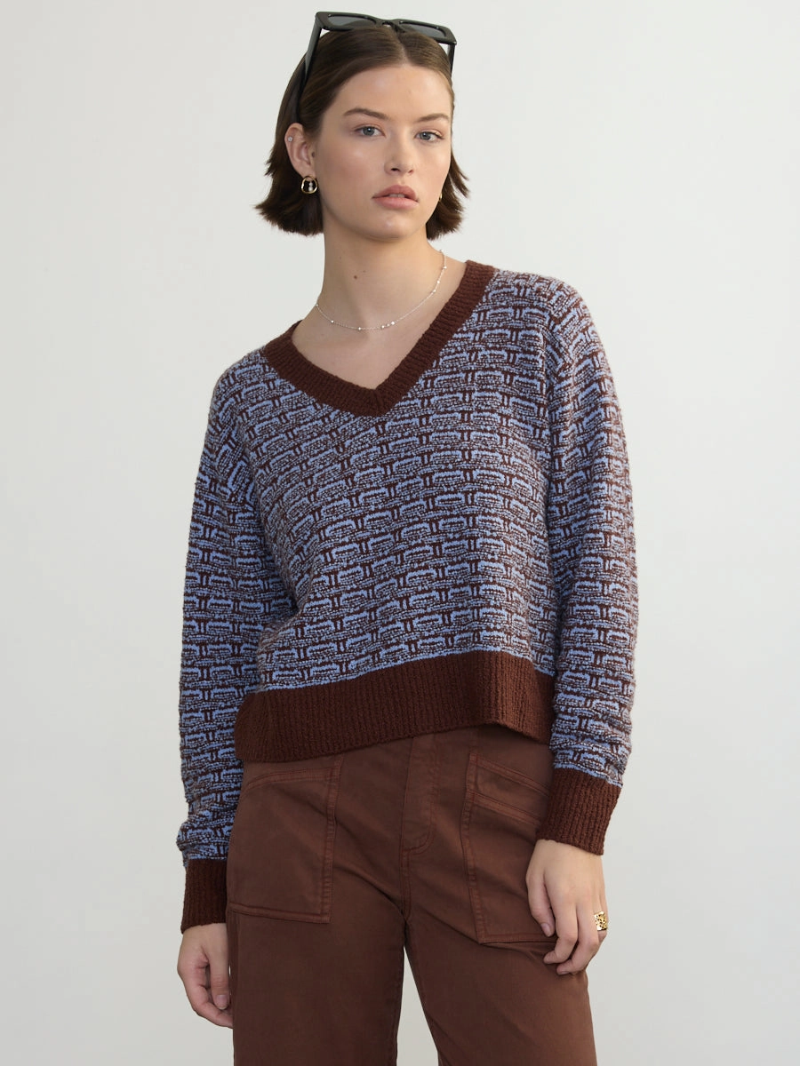 JACQUARD VEE Durable Reinforced Elbow Patches