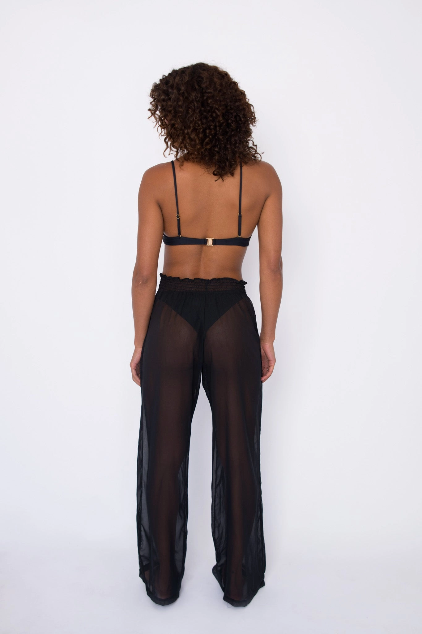 Moisture Wicking Technology NonChafingLegs Jade Pants Chiffon - Black