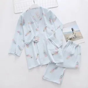 Japanese Kimono Style Pajamas