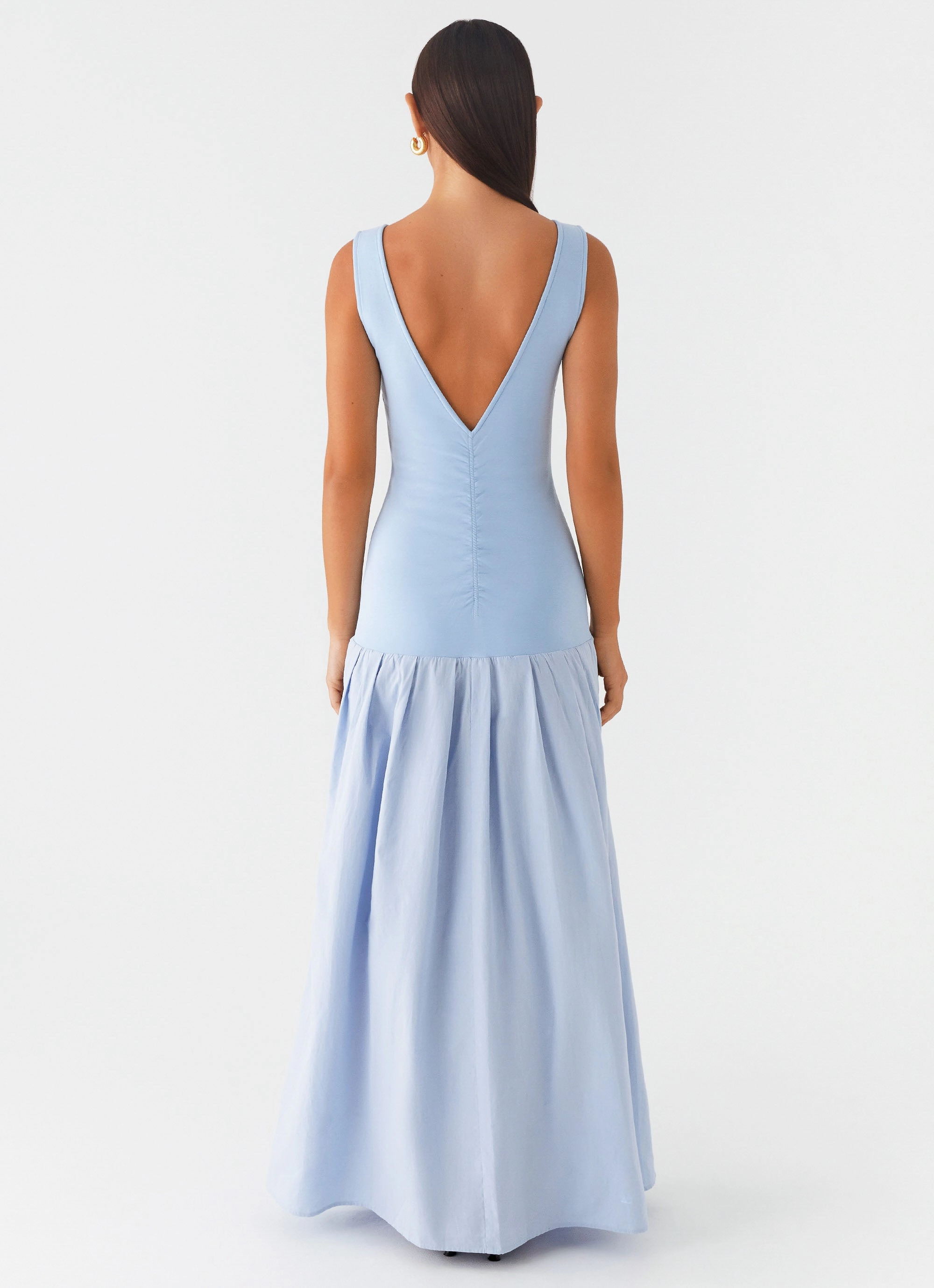 Sleek Silhouette Jaxon Maxi Dress - Blue