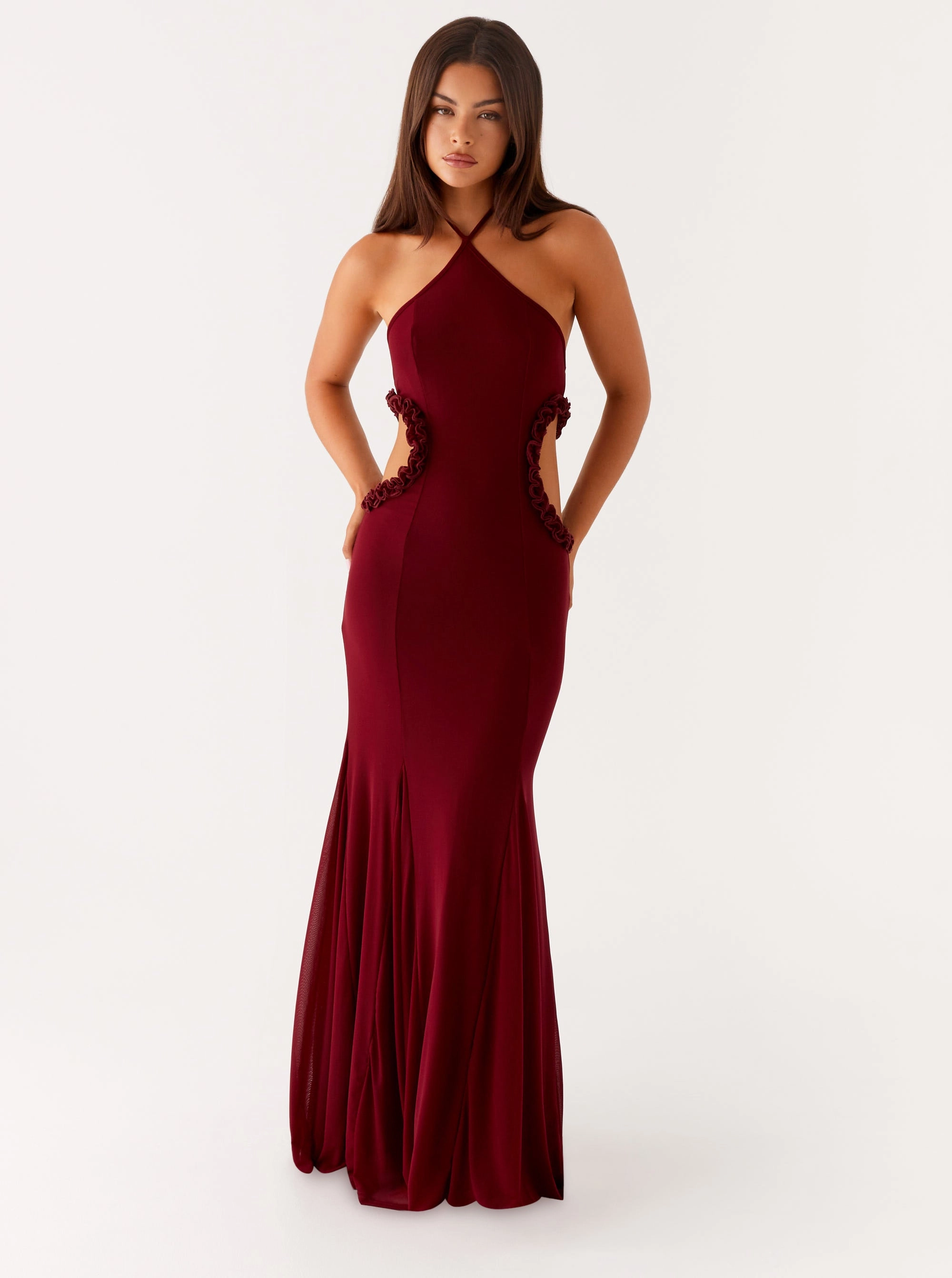Light Flow Jemima Maxi Dress - Raspberry Wine