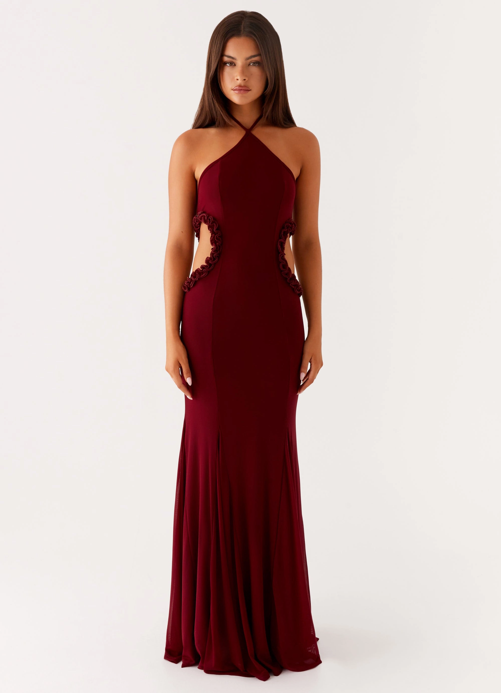 Chic Tailoring Design Summer Staple Jemima Maxi Dress - Raspberry Wine