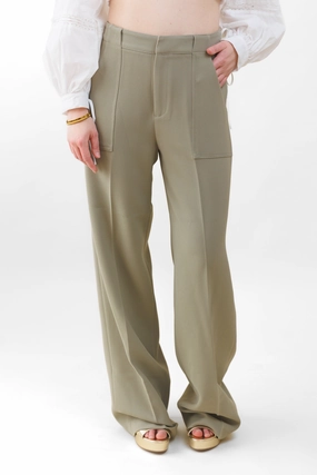 JENNA TEXTURED WIDE-LEG PANTS Active Layers Eco Friendly Material