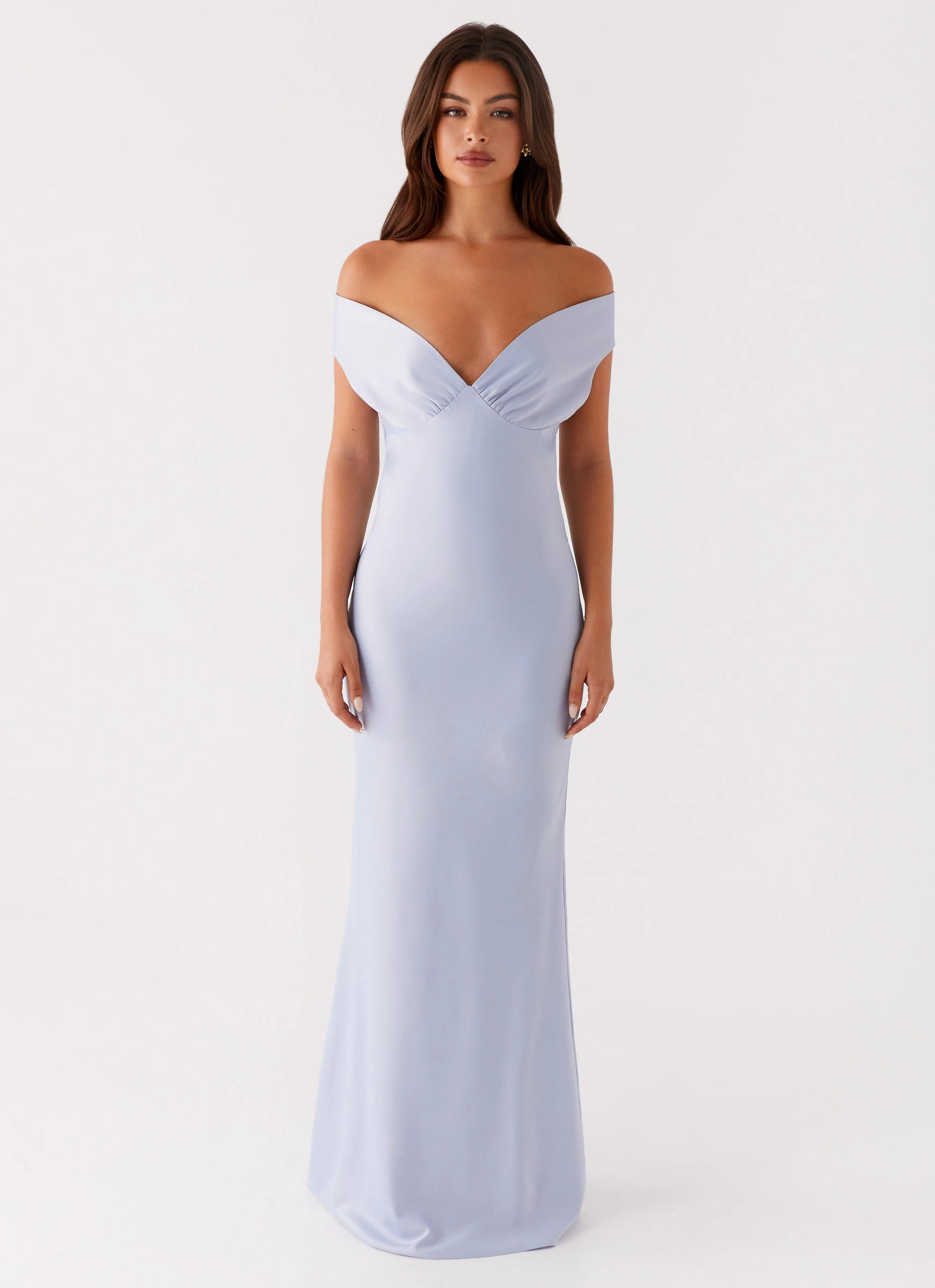 Jenner Maxi Dress - Blue Delicate Touch Sheer Overlay