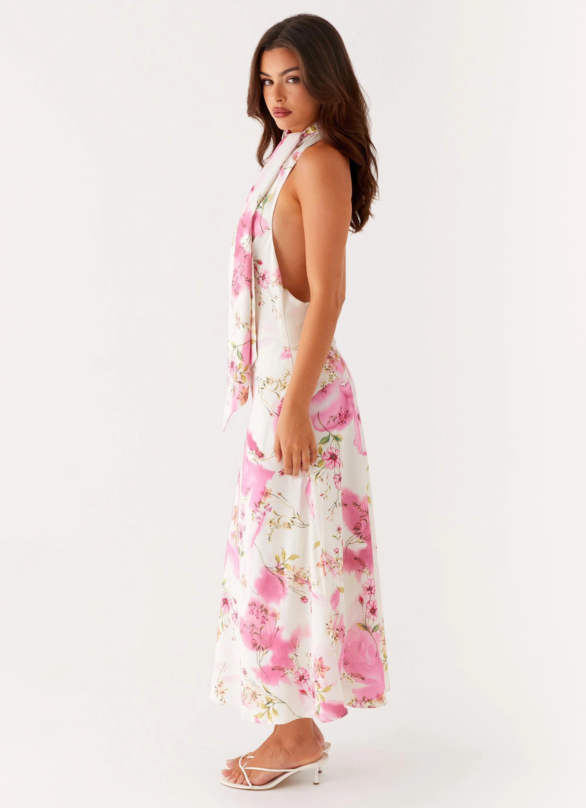 Seasonal piece Elegant Wearable Jensen Midi Dress - Ivory Floral Print