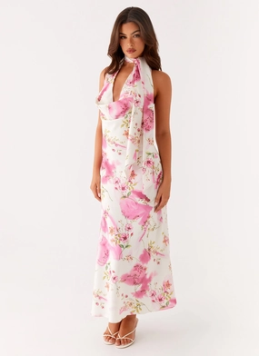 Zip Ease Relax Piece Jensen Midi Dress - Ivory Floral Print