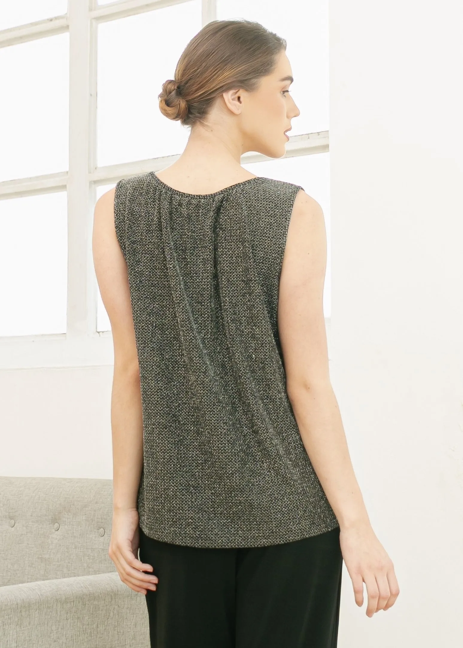 Jessie Top - Shiny Black