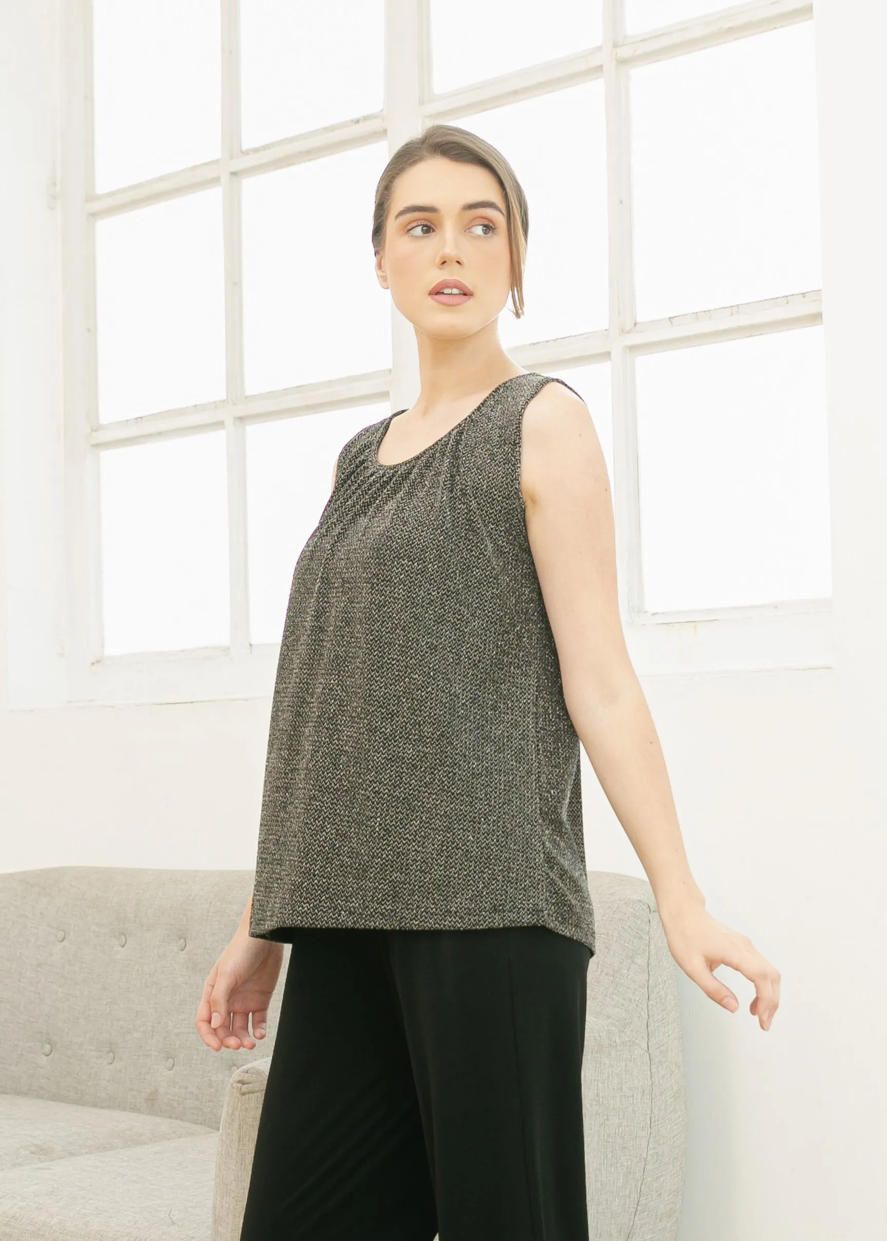 Jessie Top - Shiny Black