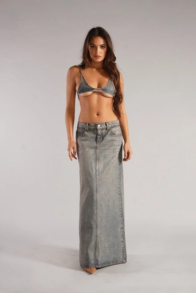 THE GLOW SKIRT / LIQUID BLUE Classic Fit