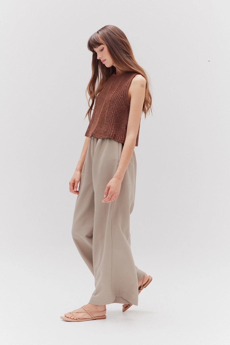 High-rise waist sporty wear JILLIAN FLOWY SUMMER PANTS