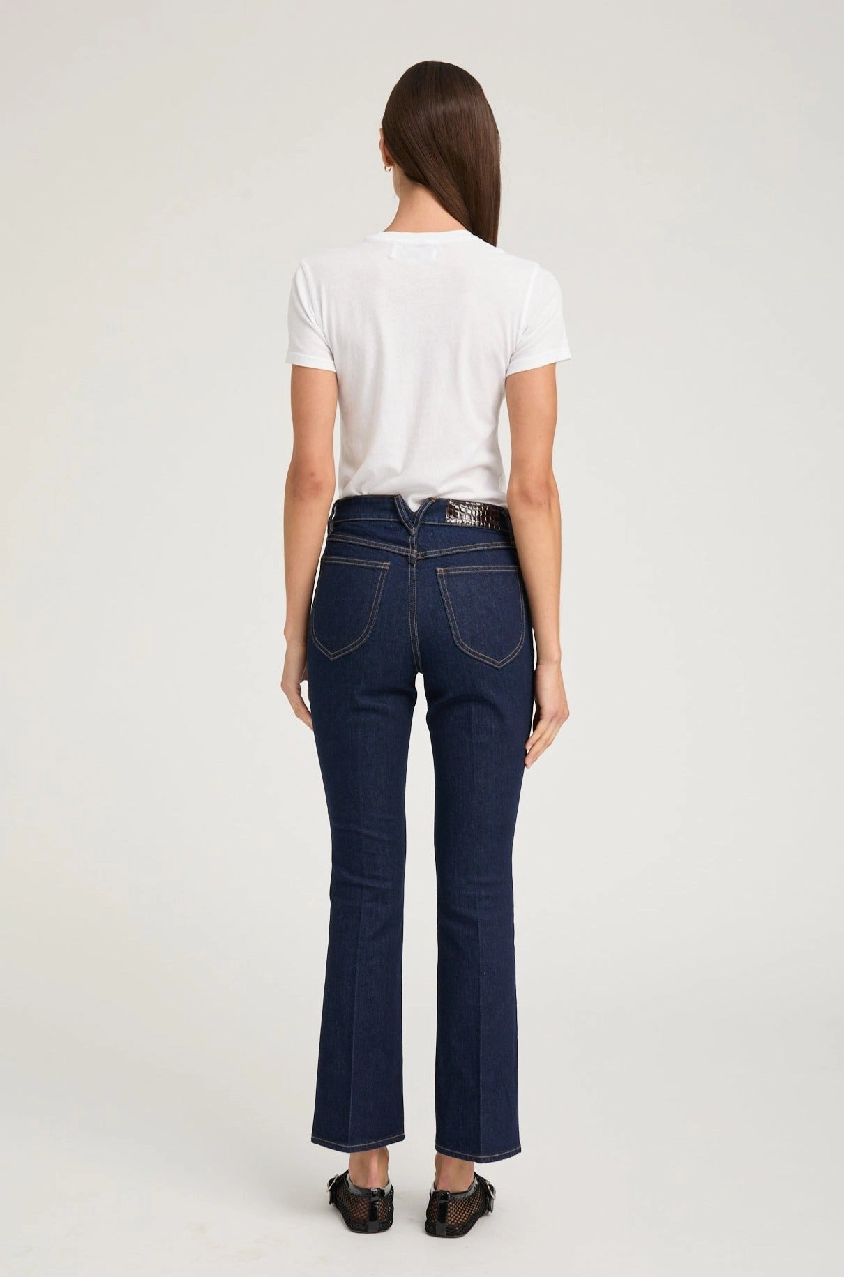 Joan Ankle Flare Denim Softened Hem