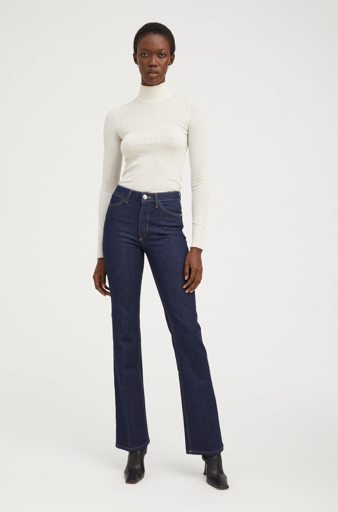 Joan Micro Flare Denim Low Maintenance