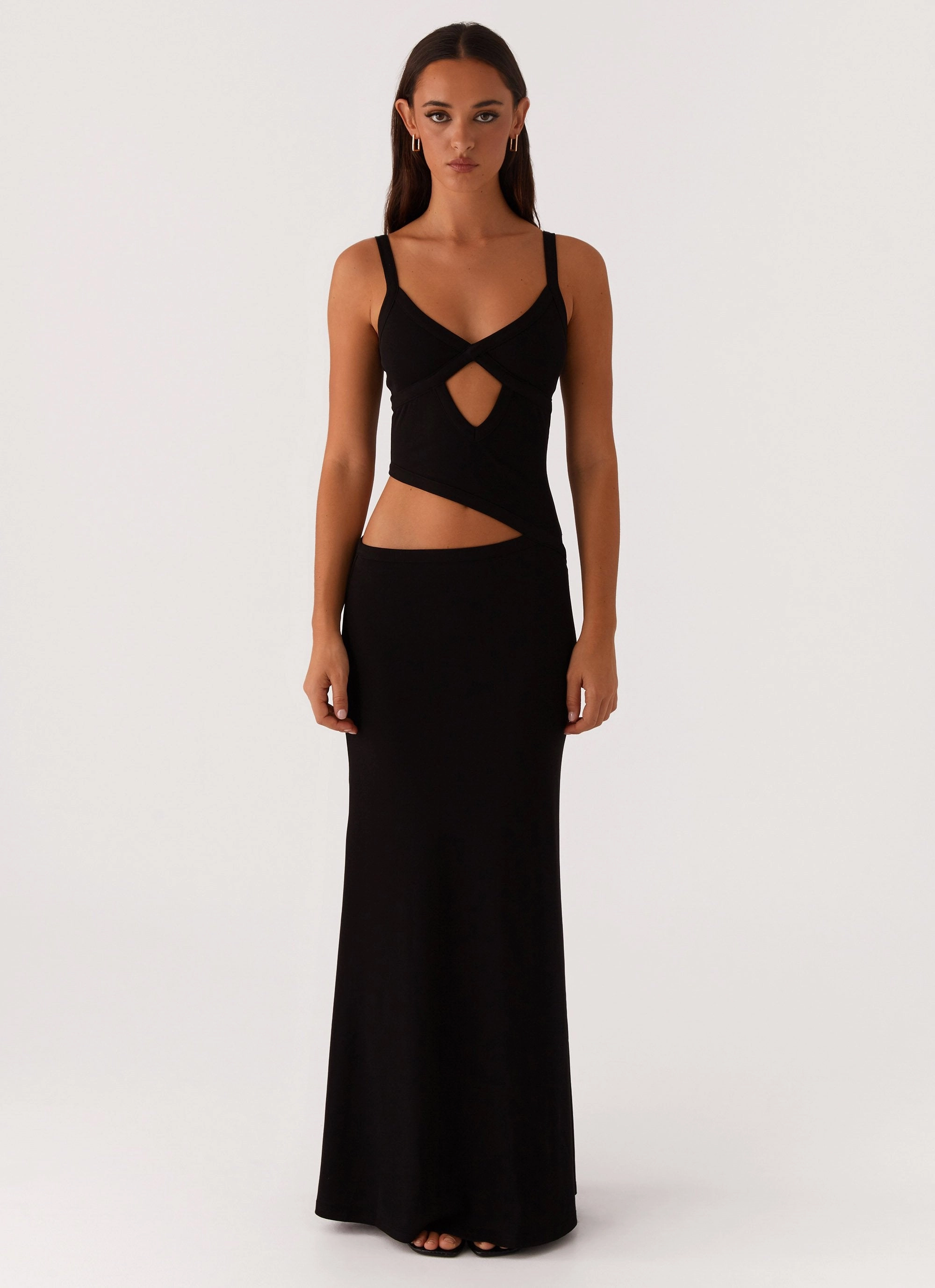 Jocelyn Maxi Dress - Black Elegant Silhouette
