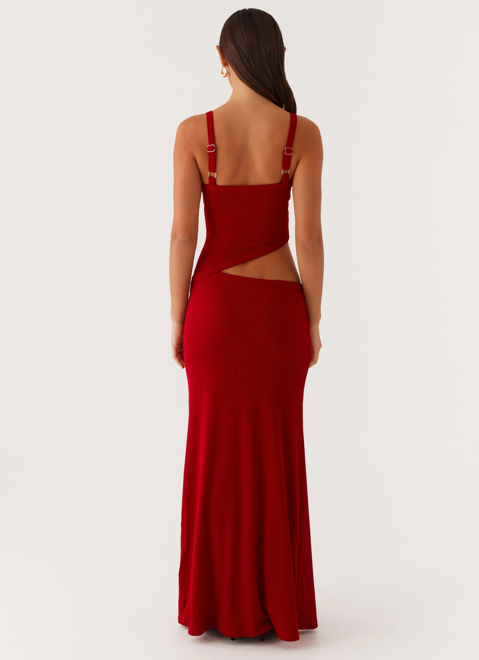 Jocelyn Maxi Dress - Red Texture Soft Tall Girl
