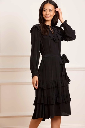 Joyful Look Body Flow Joelle Crepe Midaxi Dress