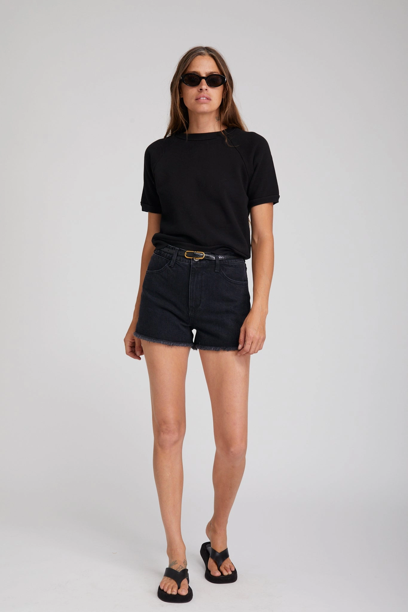 Jones Denim Cut Off Shorts Classic Tank StretchFit Design