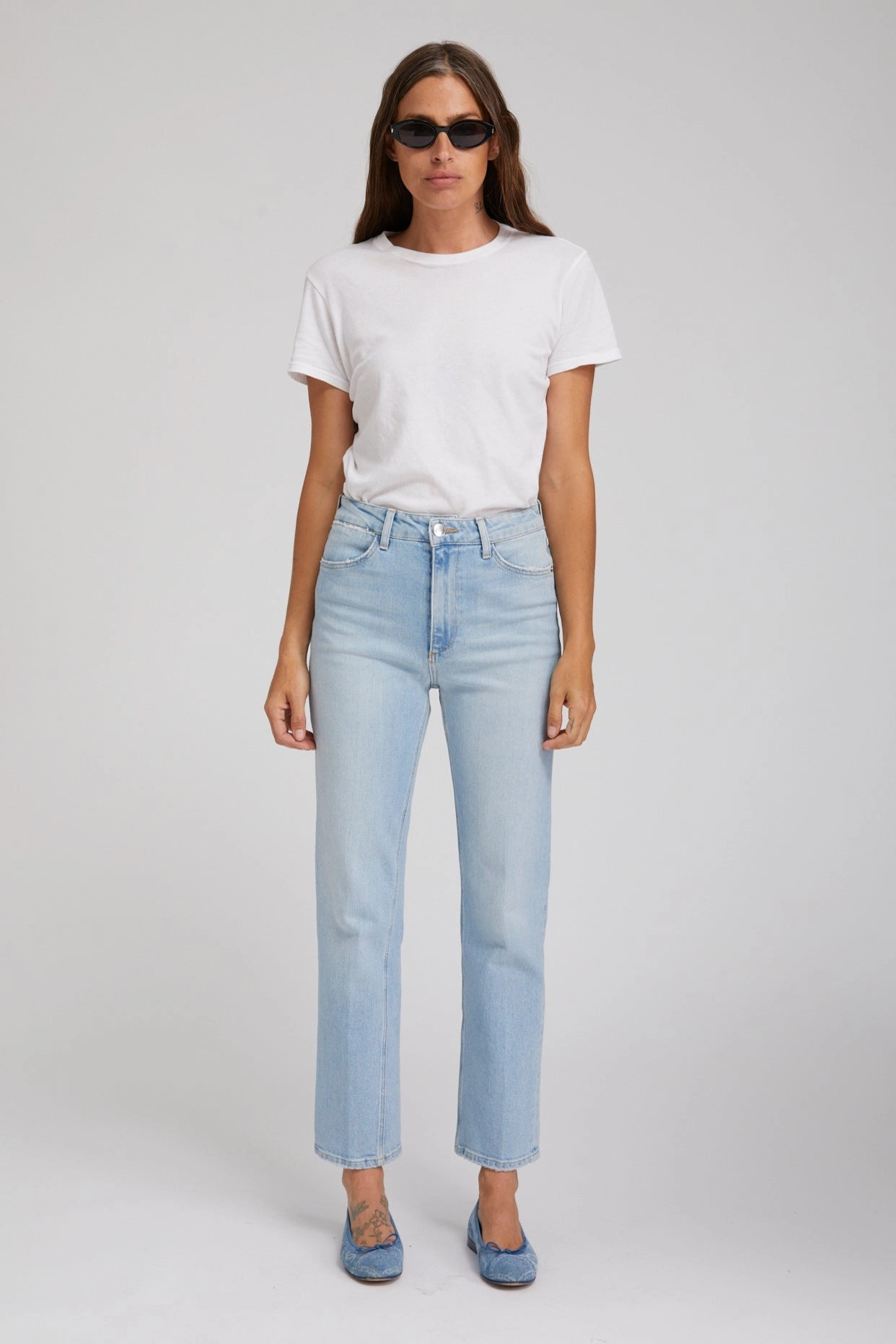 Joni Slim Boyfriend Denim YarnDye Technique Lightweight insulation