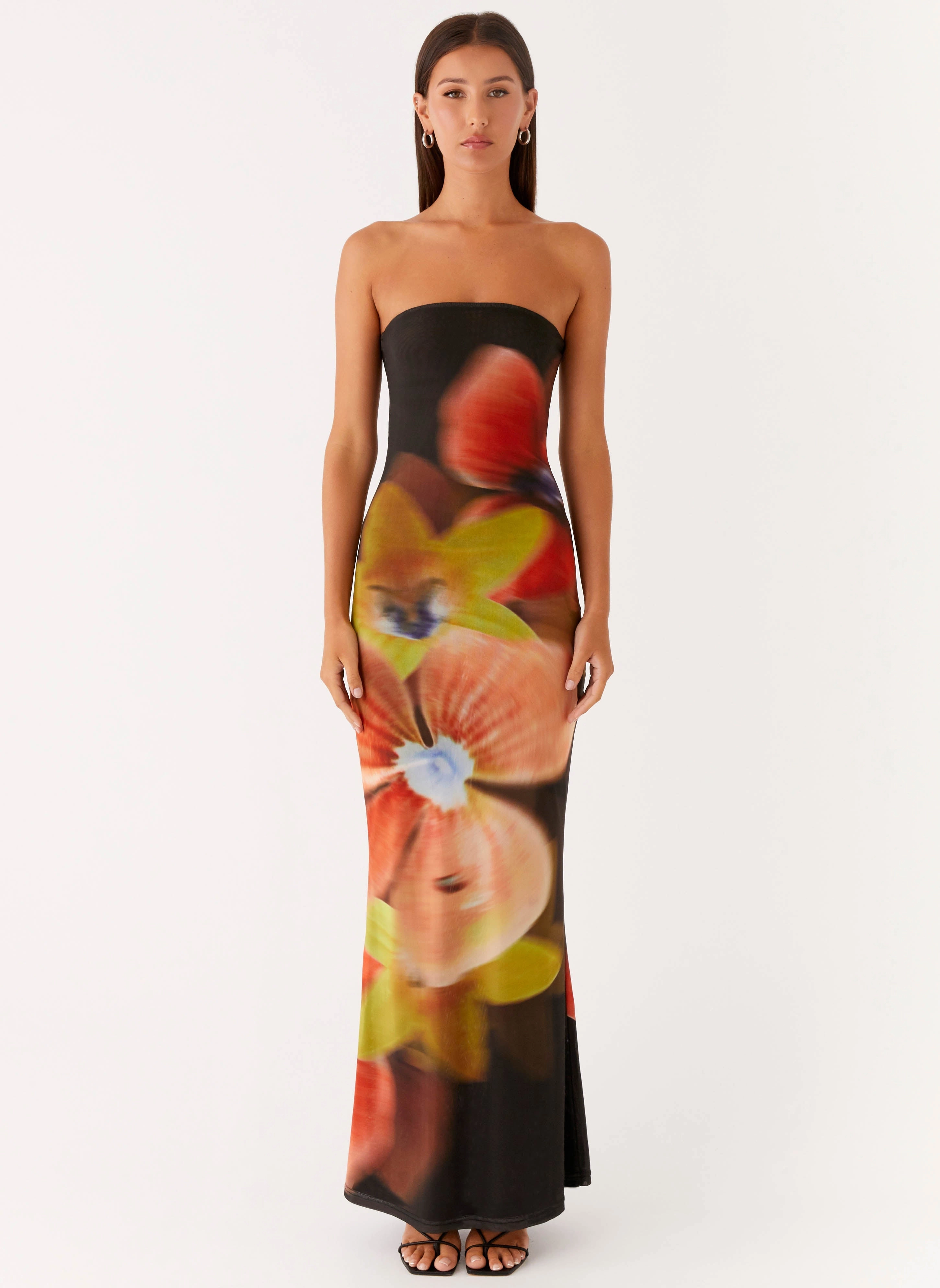 Jorja Maxi Dress - Moody Floral Relaxed Fit Design