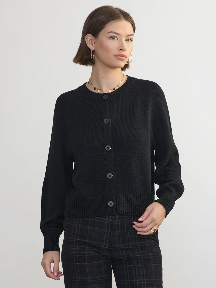Tubular Body Construction Cozy Knit JULIA CARDIGAN
