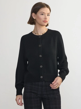 Tubular Body Construction Cozy Knit JULIA CARDIGAN