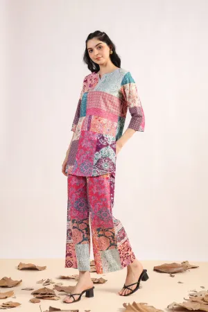 Jungle Gem Patch Palazzo Loungewear Set