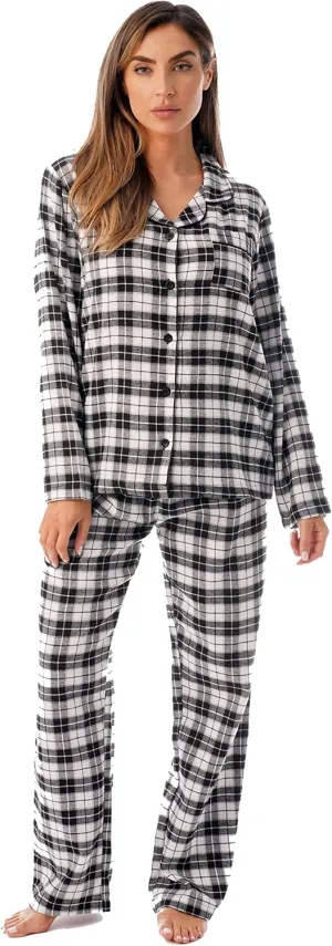 Just Love Long Sleeve Flannel Pajama Sets for Women