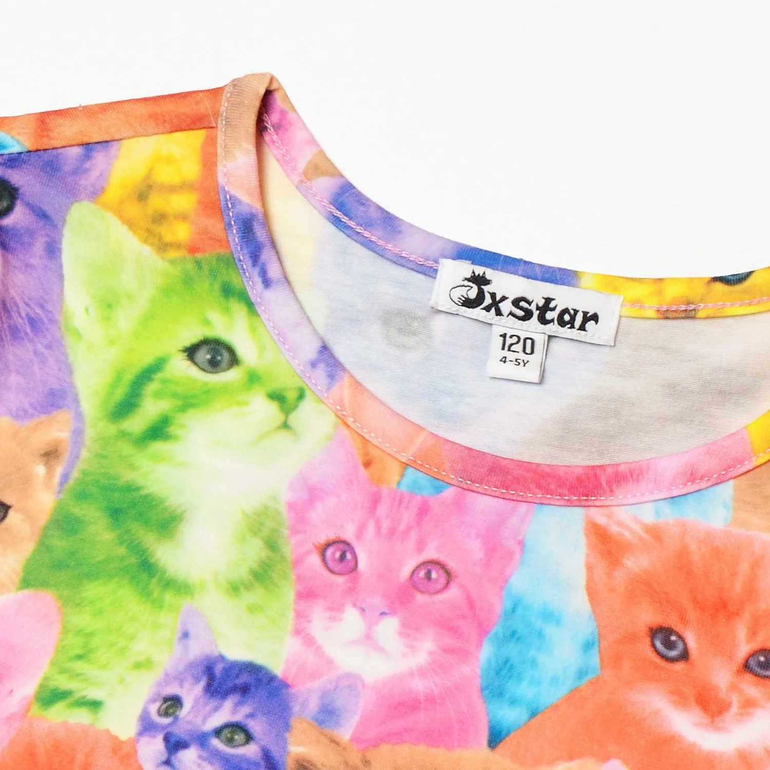 Jxstar Classic Girls Short-Sleeved Pajamas Two-Piece Summer Pj Sets 3-13Y