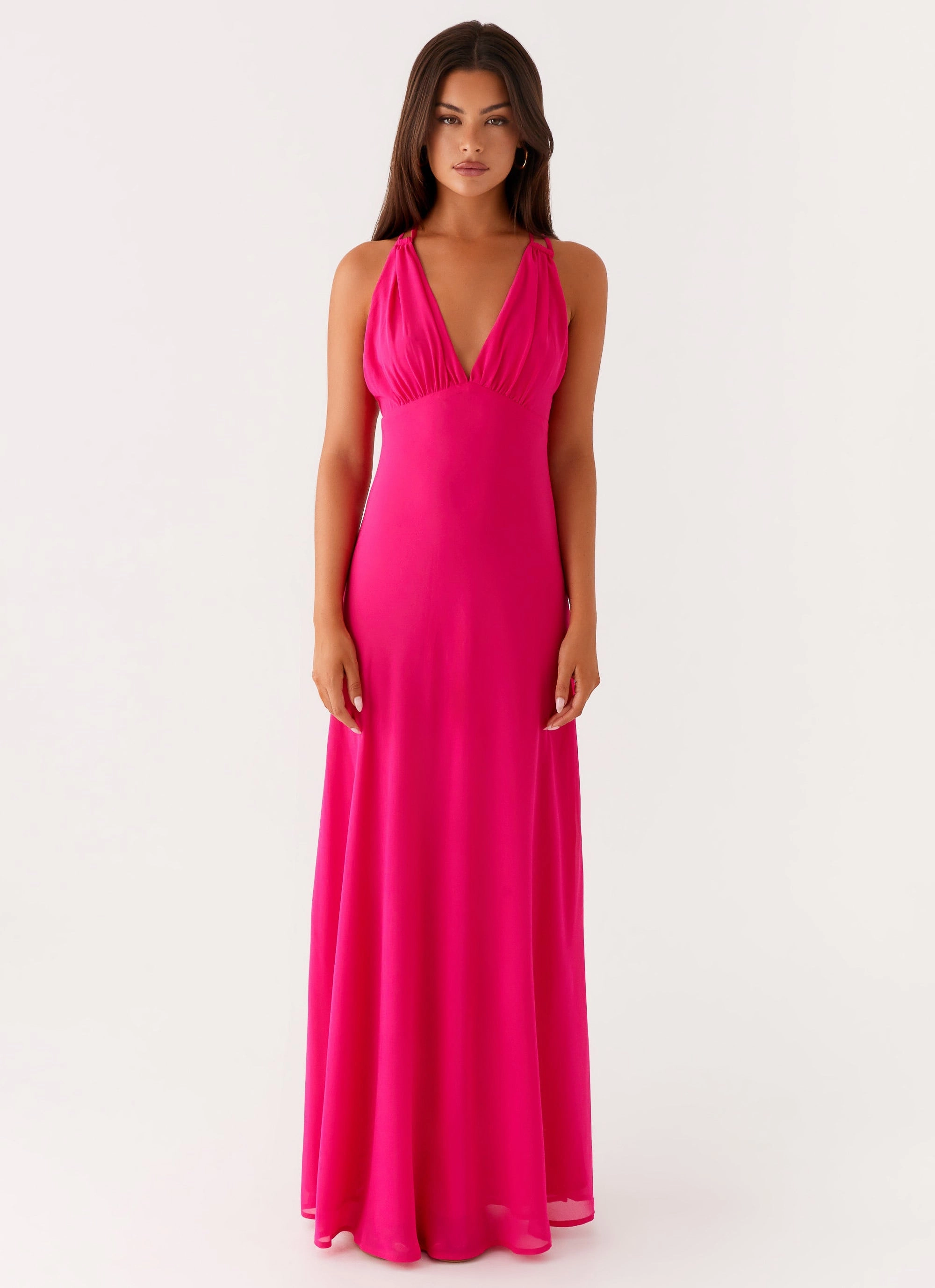 Kacia Maxi Dress - Fuchsia Fashionable Layers